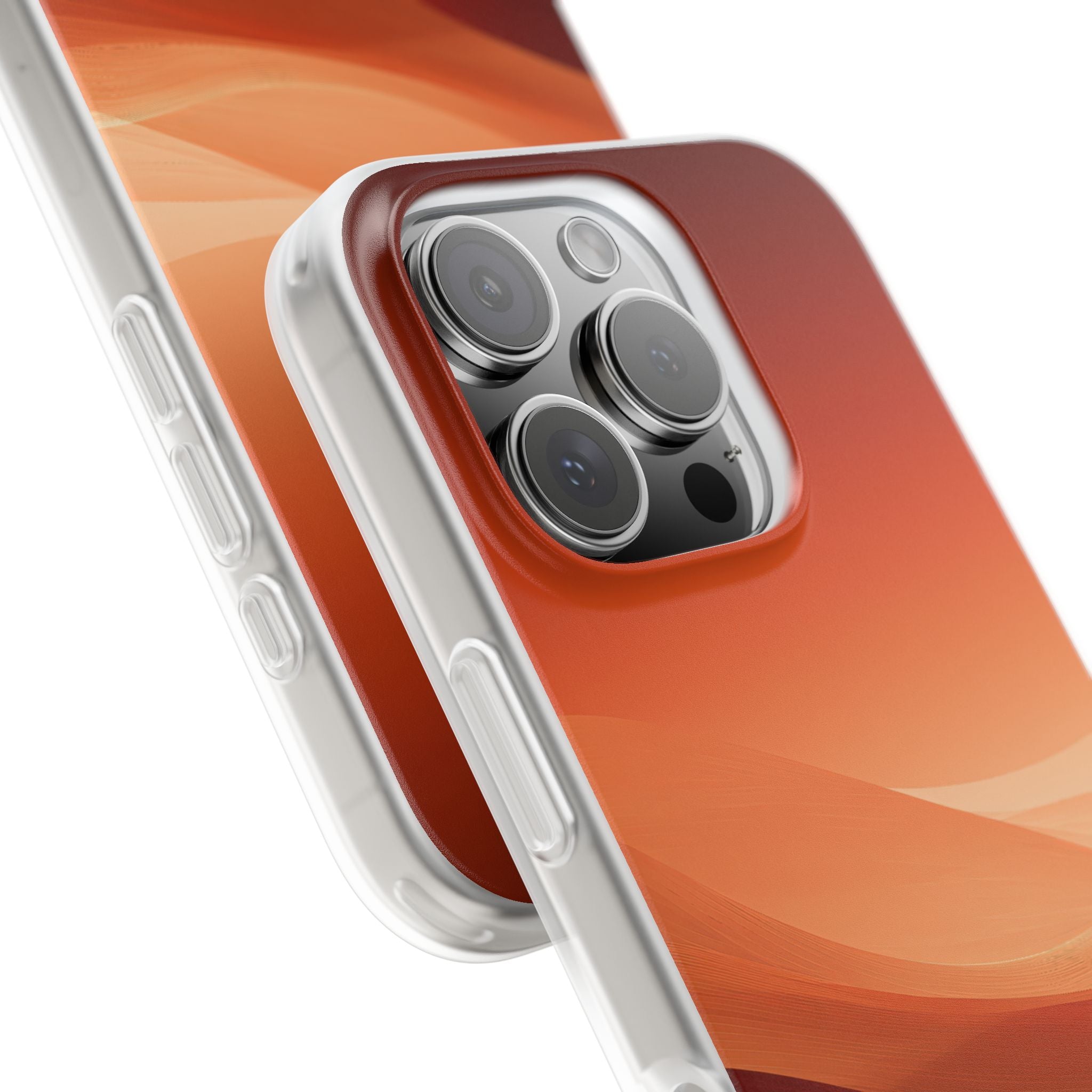 Orange Lite Phone Case for iPhone - Crimson Dune Gradient