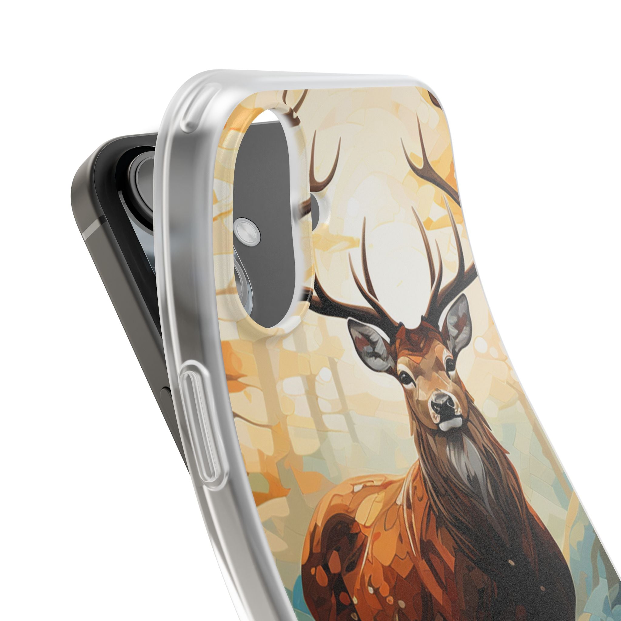 Glowing Stag iPhone 16 Plus Case - Soft - CASE•BOB