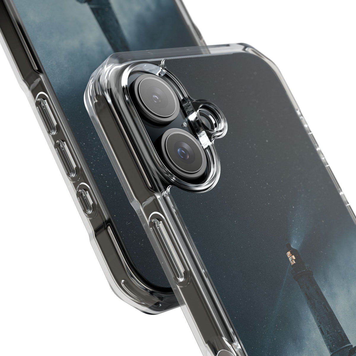 Nordic Coastal Beacon · Clear Impact Magnetic Phone Case for iPhone · Blue