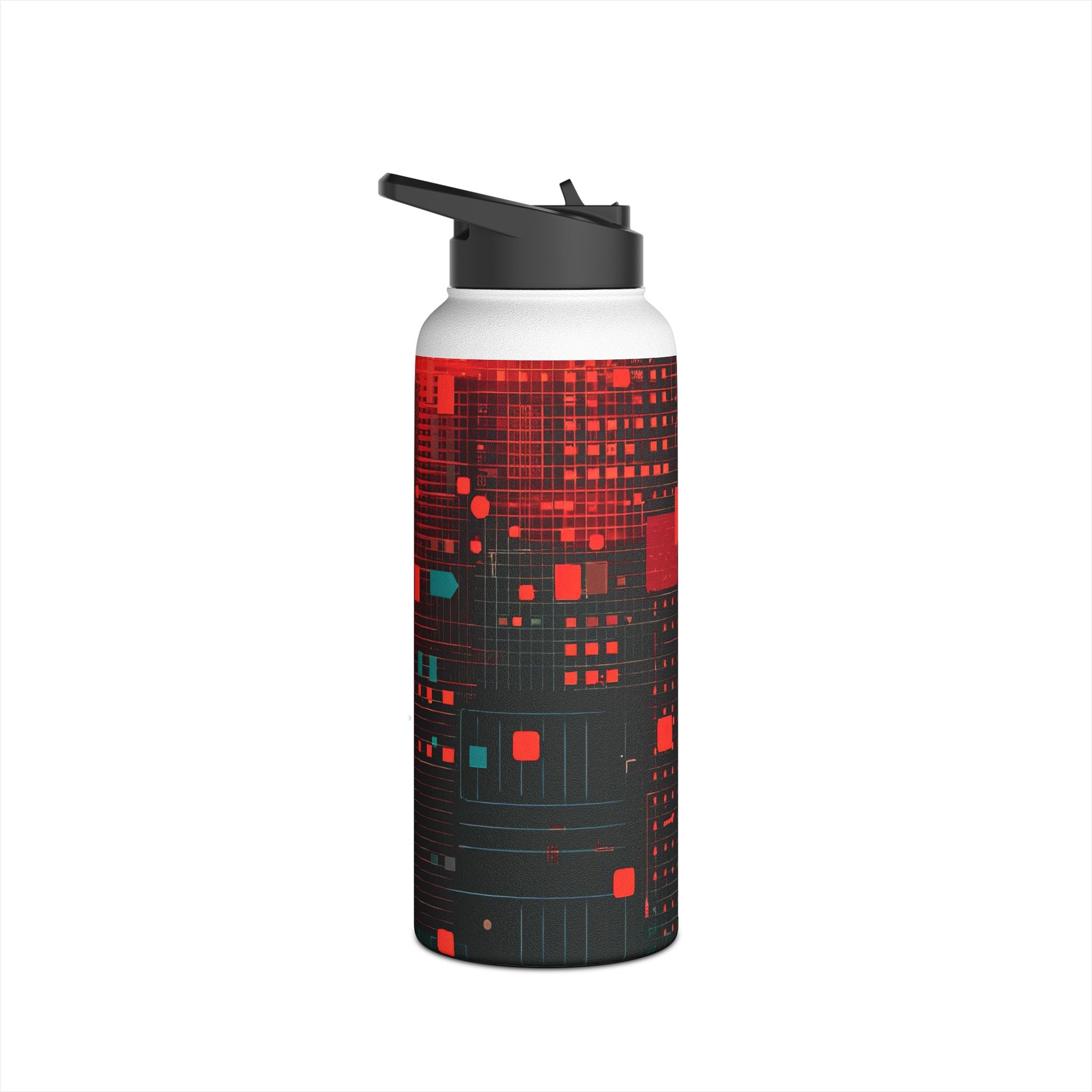 Crimson Circuit - Stainless Steel Water Bottle