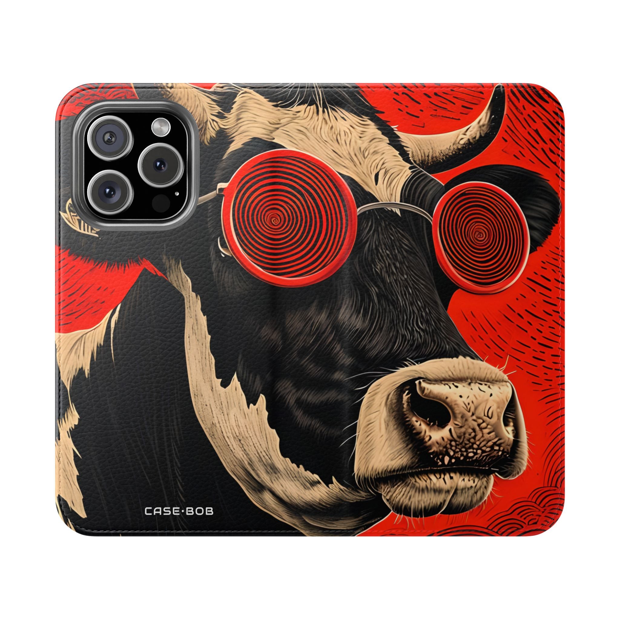 Spiral Cow Vision - iPhone 16 Pro Case - Wallet
