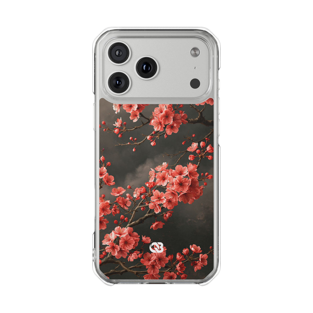 Midnight Sakura Blossom · Clear Impact Magnetic Phone Case for iPhone · Pink
