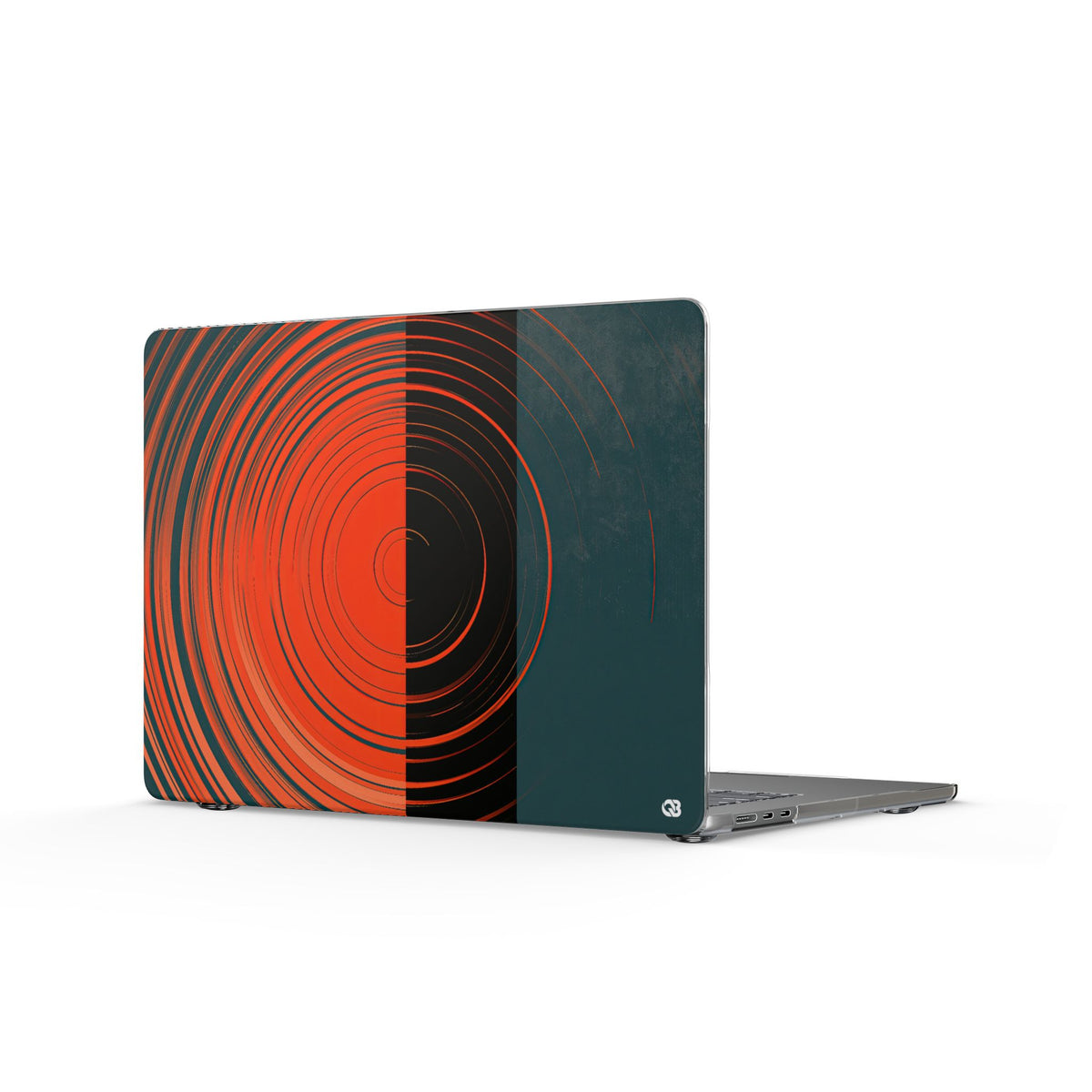 Orbital Meridian · Clear Hard Case for MacBook · Orange