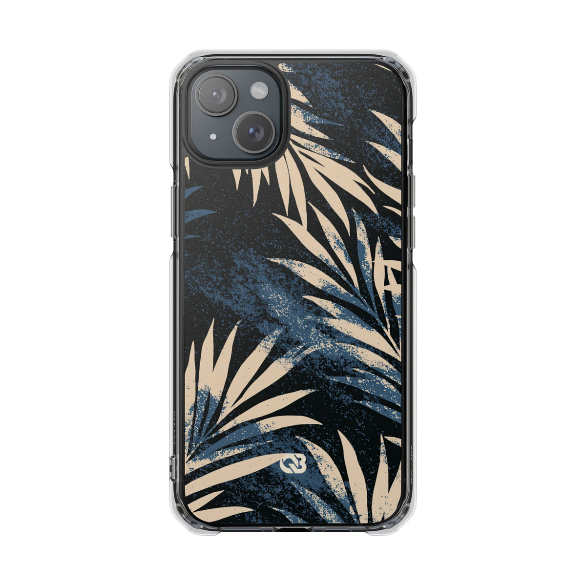 Indigo Palm Horizon · Clear Impact Magnetic Phone Case for iPhone · Blue