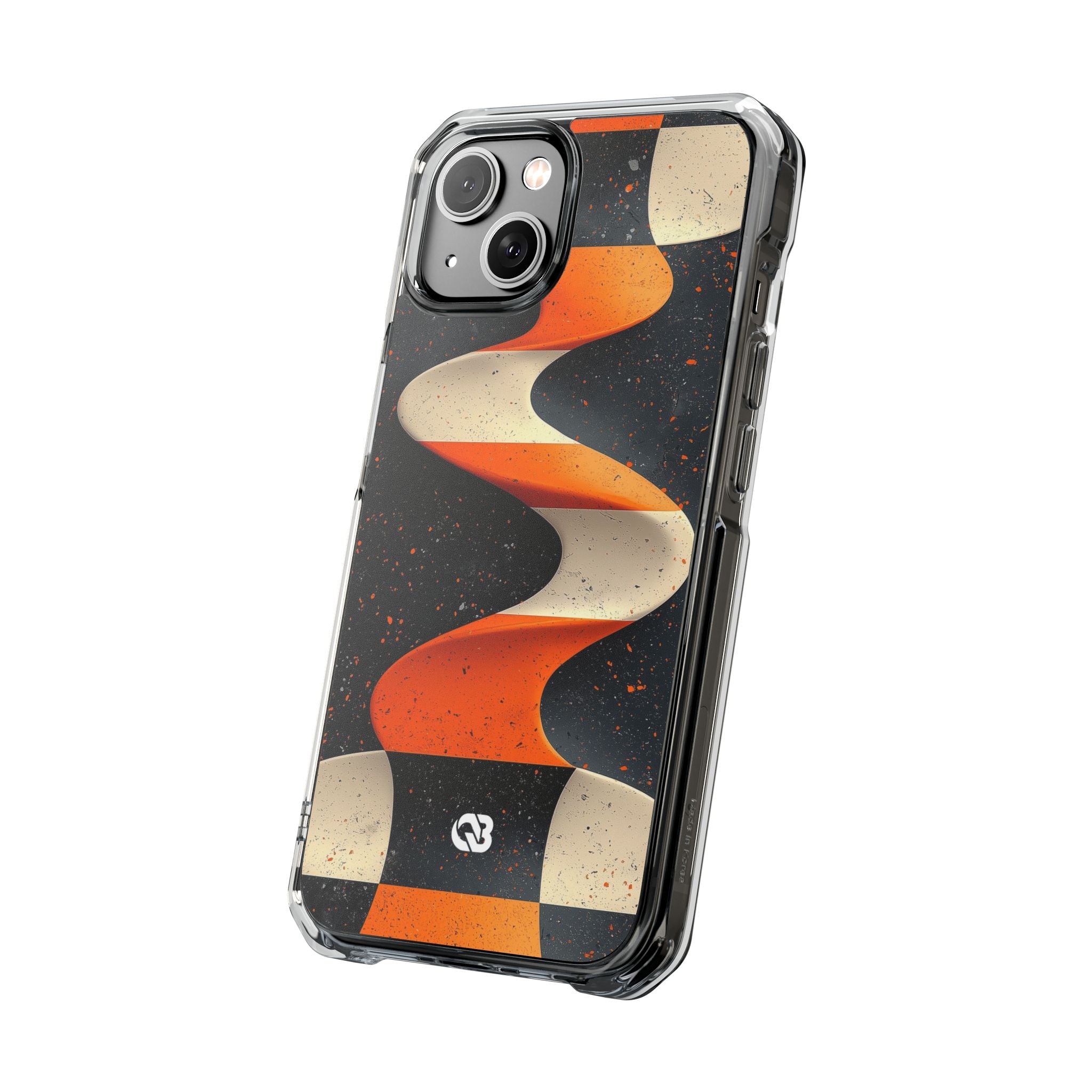 Orange Grit Twist · Impact Handyhülle für iPhone · Magsafe