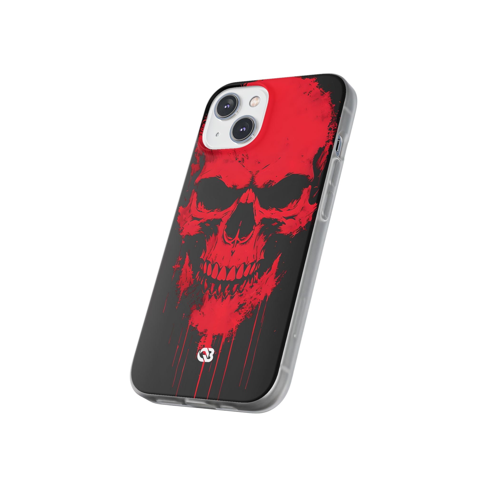 Crimson Street Skull · Soft Custodia per iPhone