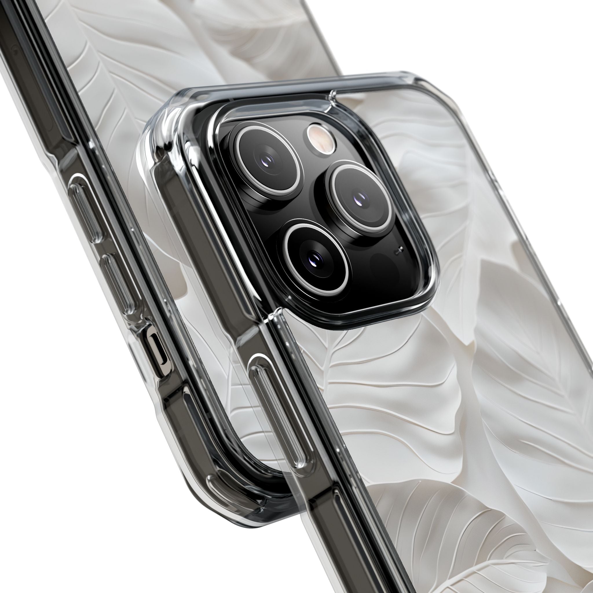 Sculpted Ivory Leaves · Impact Phone Case for iPhone · Magsafe