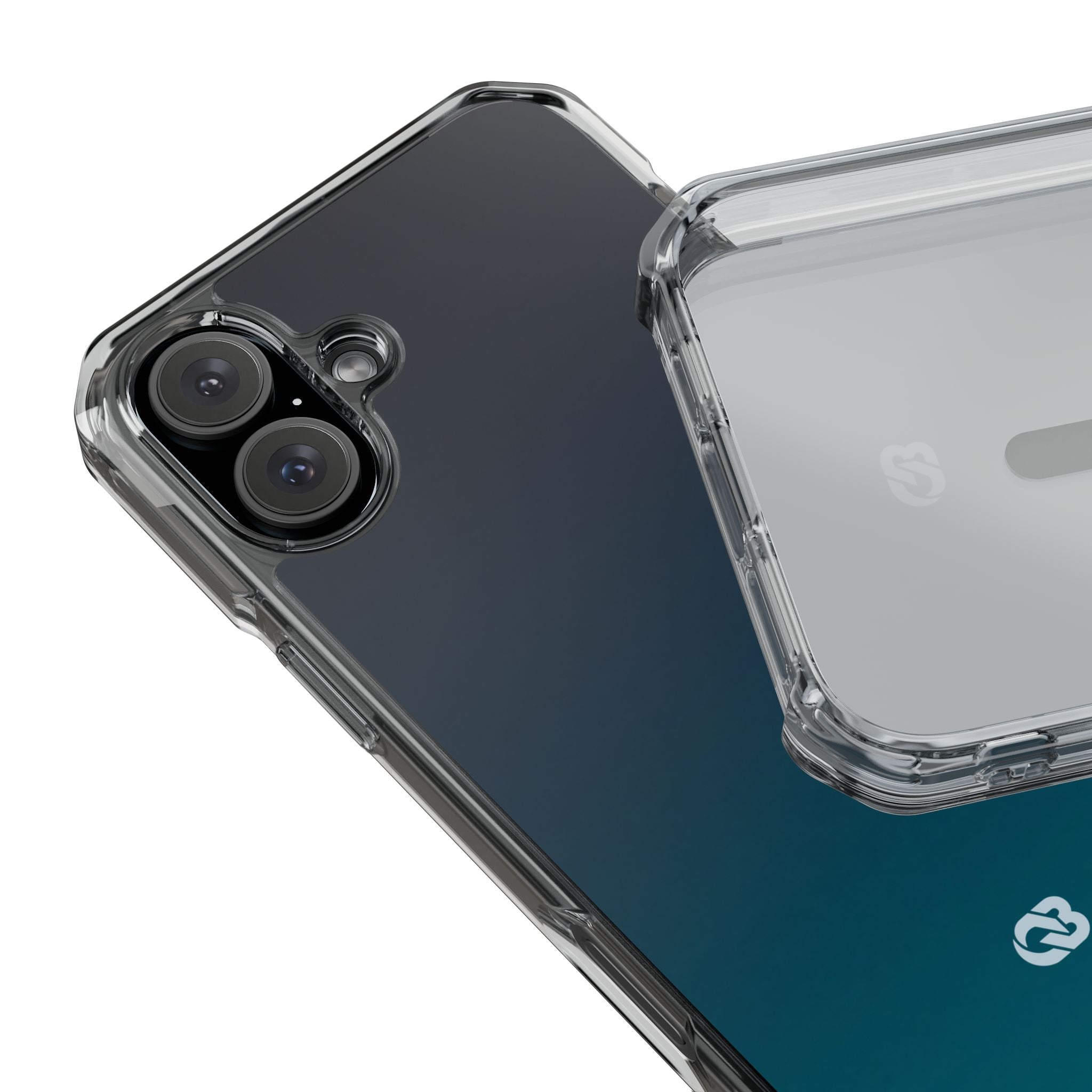 Teal Impact MagSafe Phone Case for iPhone - Abyss Teal Haze