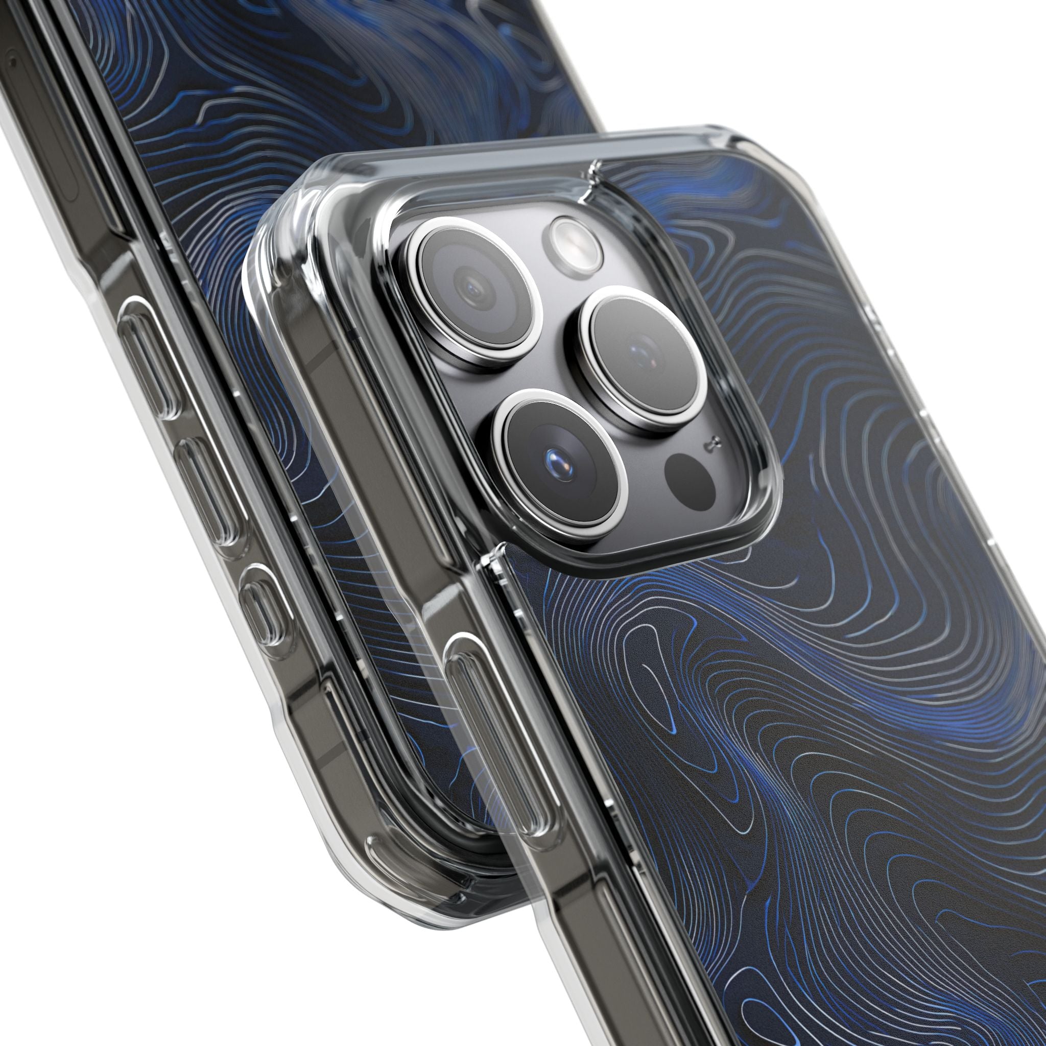 Blue Impact MagSafe Phone Case for iPhone - Cobalt Contour Ridge