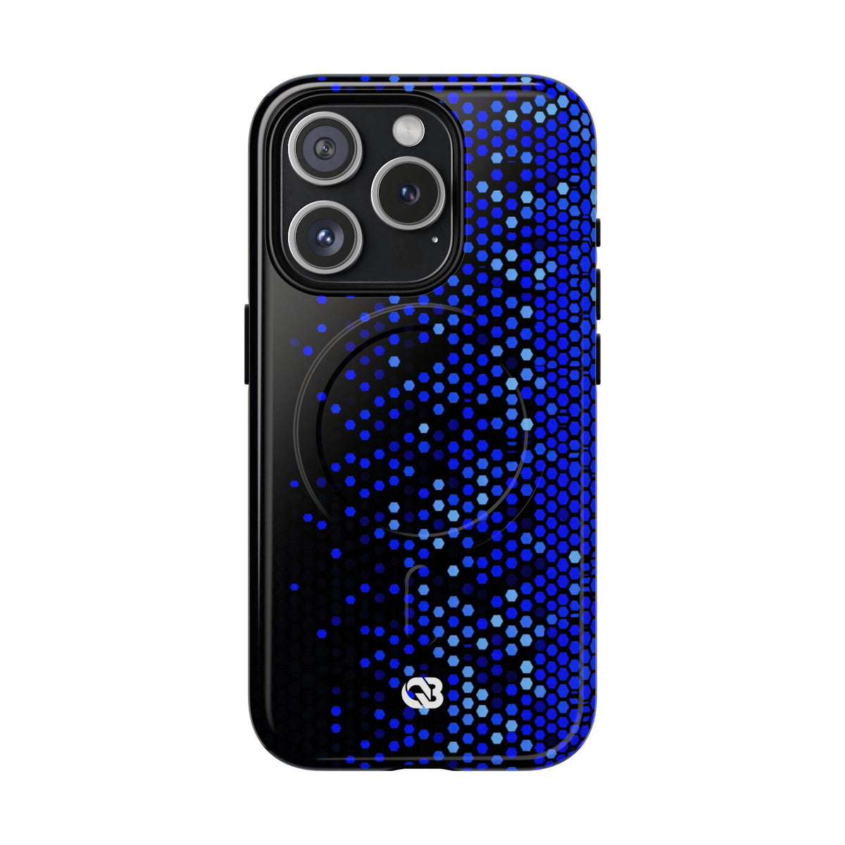Cobalt Hex Dispersion · Tough 2.0 Magnetic Phone Case for iPhone · Blue