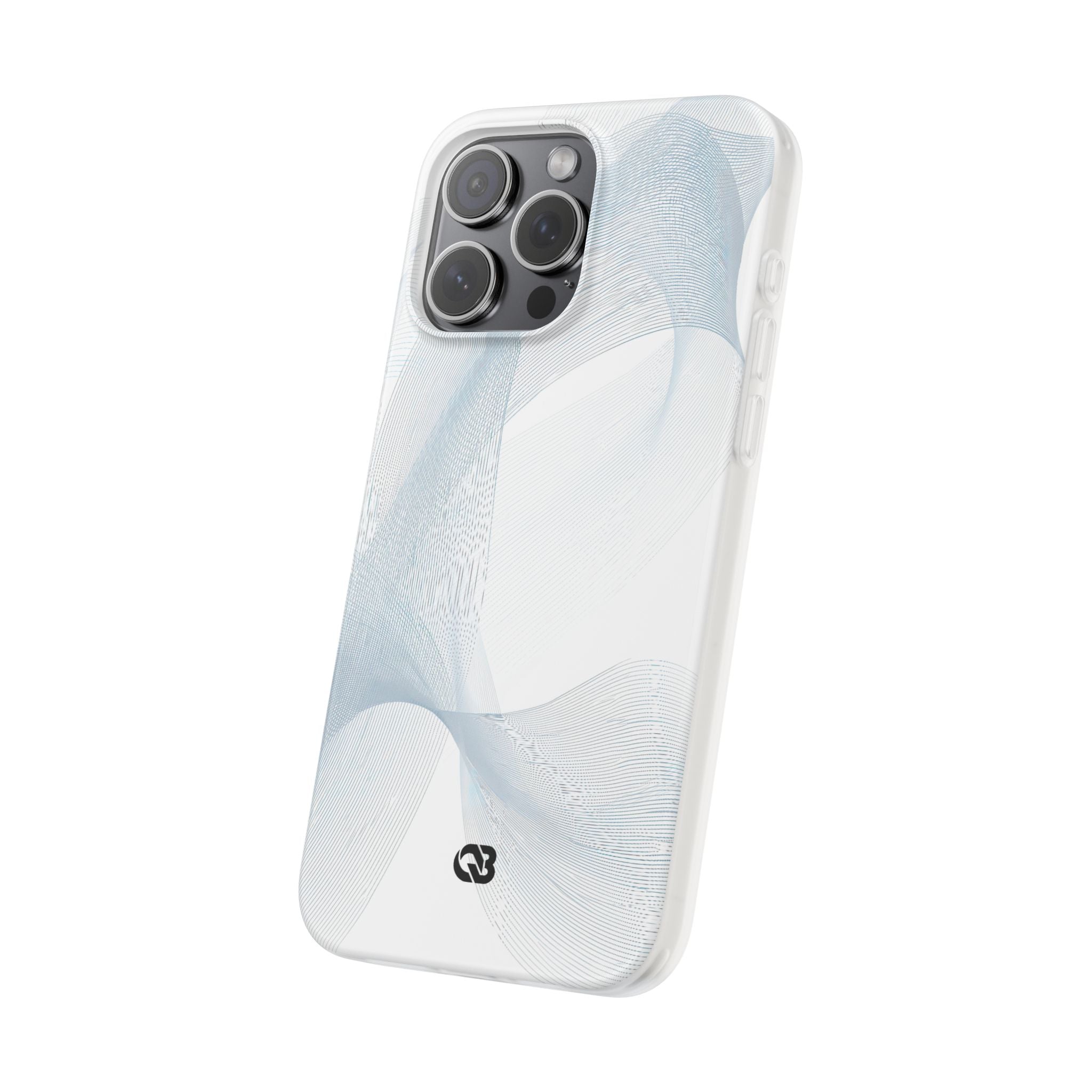 White Lite Phone Case for iPhone - Arctic Line Current