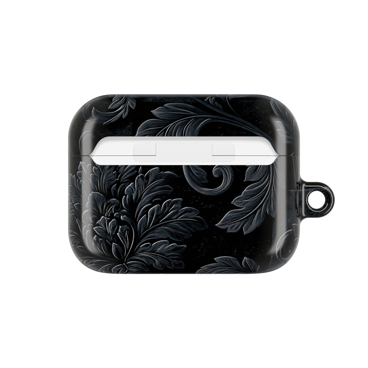 Obsidian Damask · Hard Case for AirPods & AirPods Pro · Black