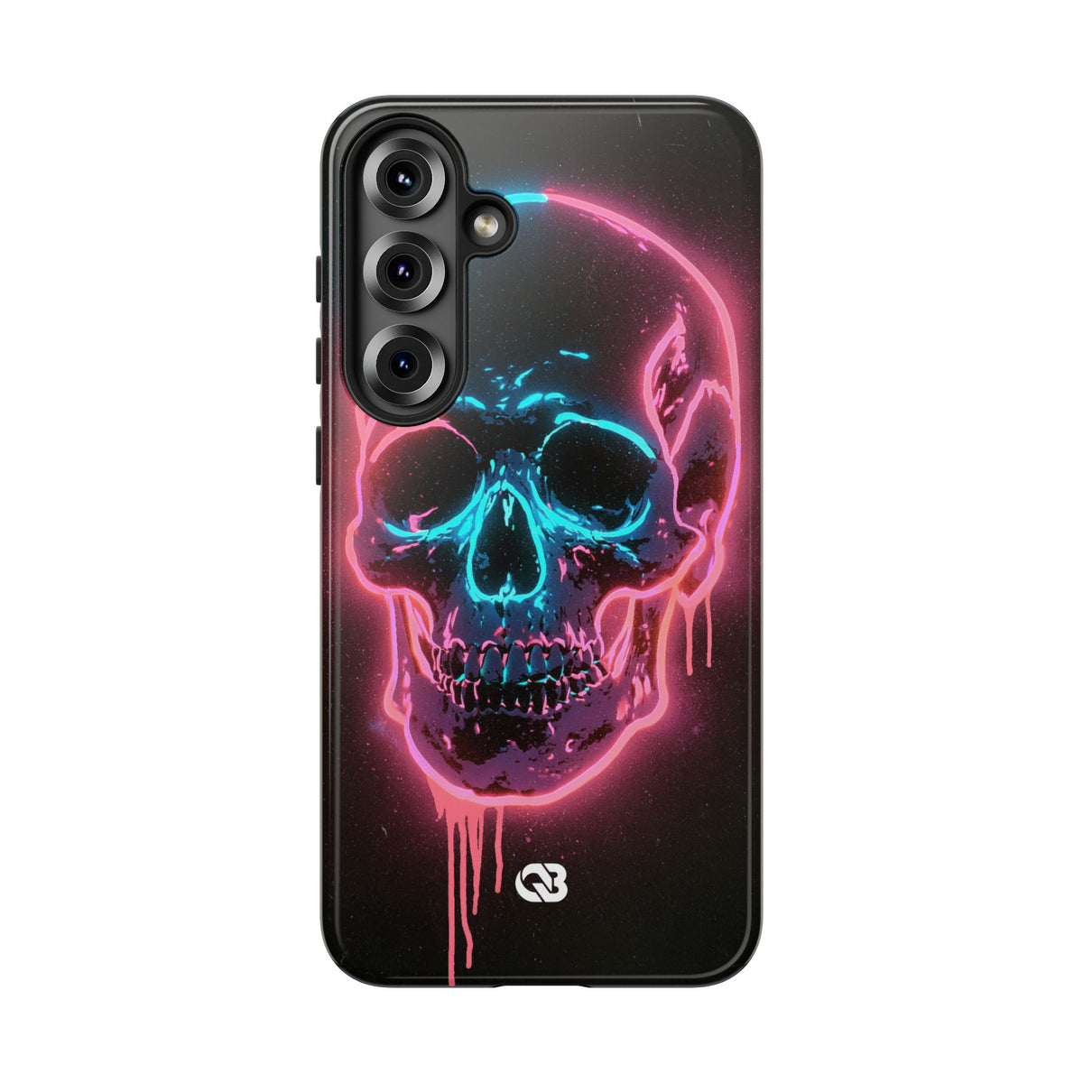 Neon Drip Skull · Tough Phone Case for Samsung · Black