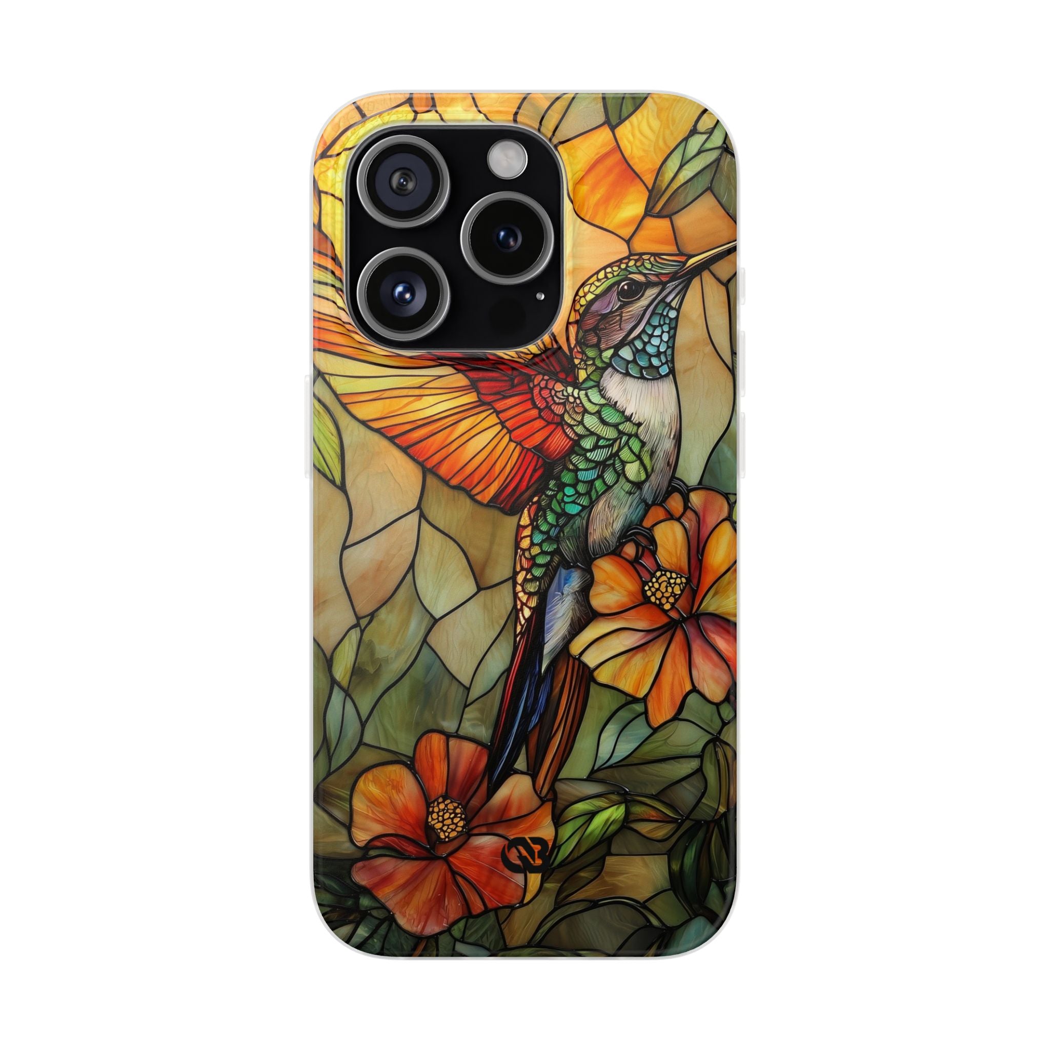 Amber Glass Hummingbird · Soft Phone Case for iPhone