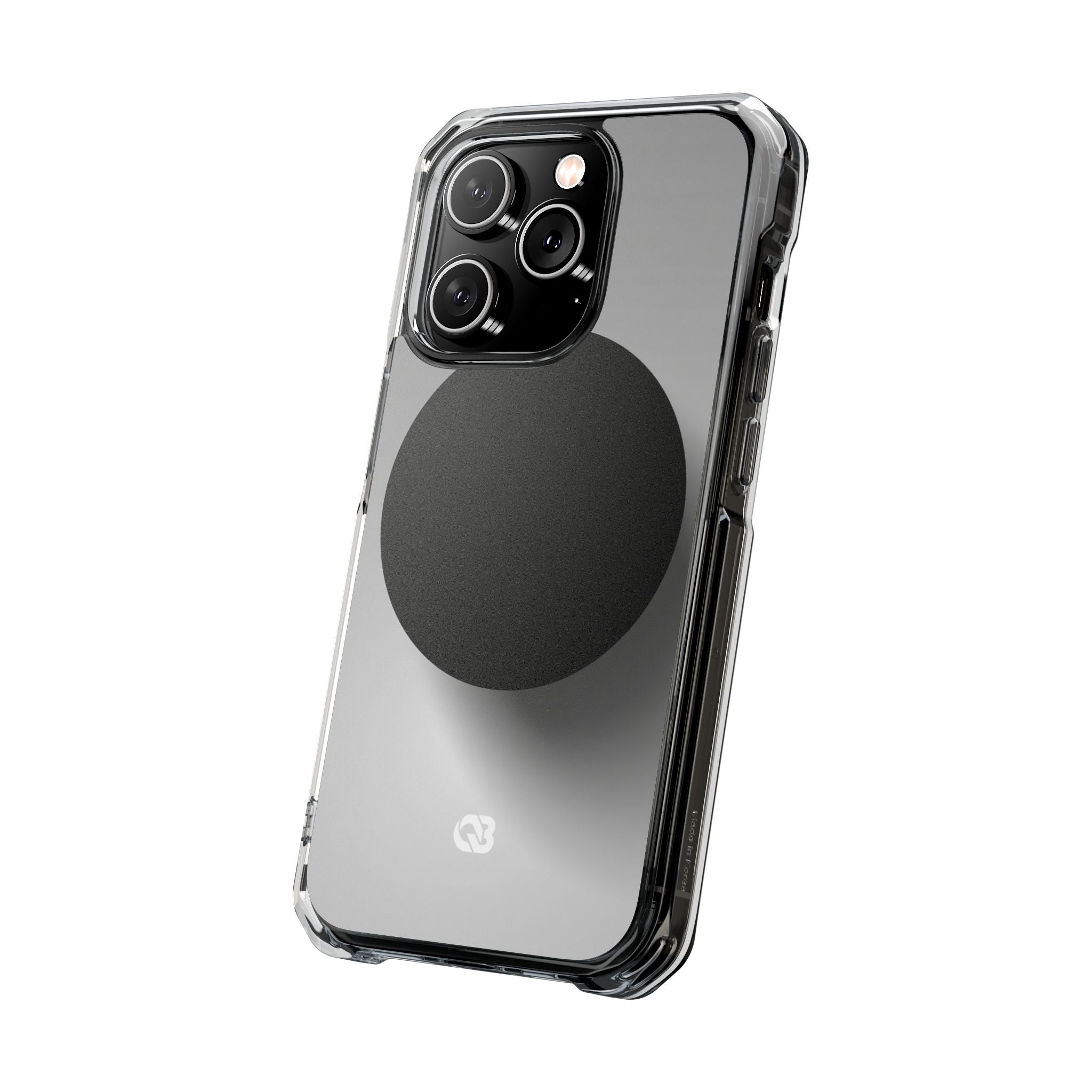 Grey Impact MagSafe Phone Case for iPhone - Matte Onyx Sphere