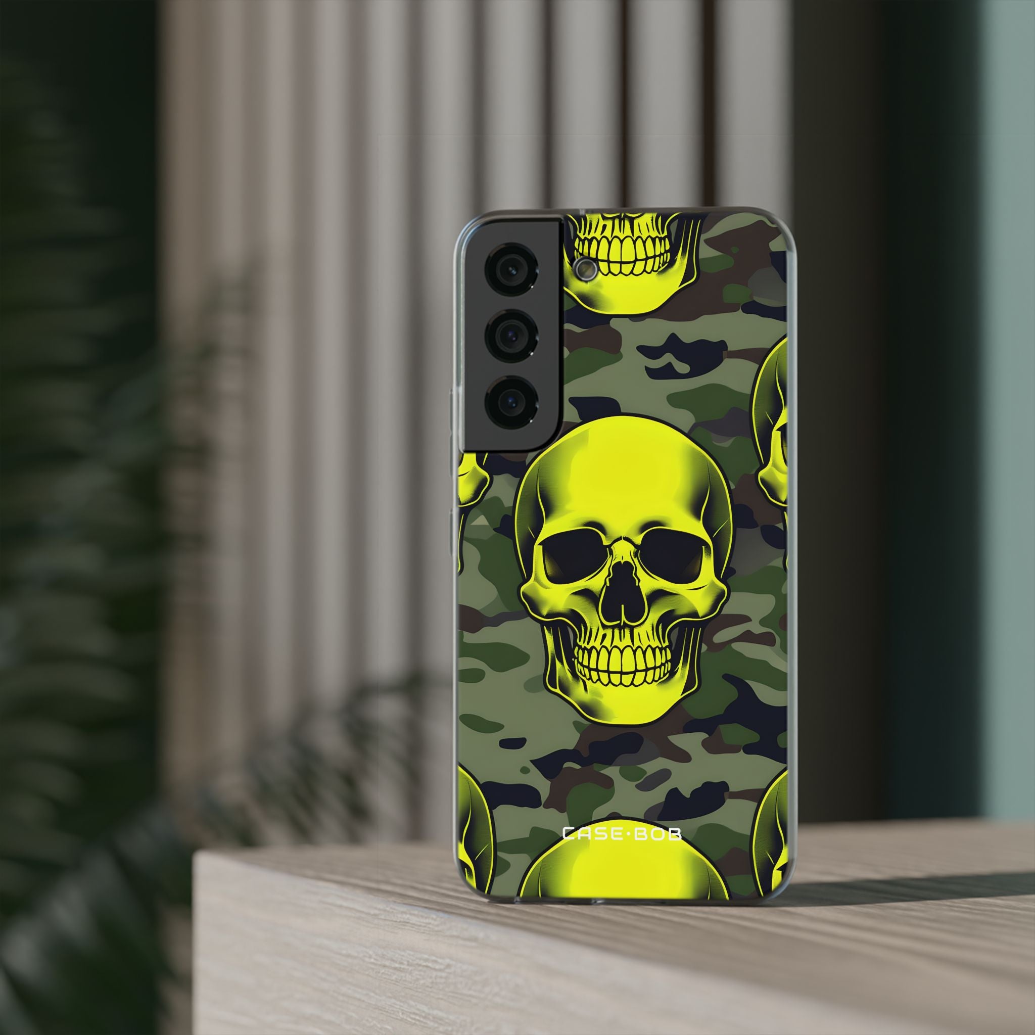 Neon Skull Camo Samsung S22 - Soft