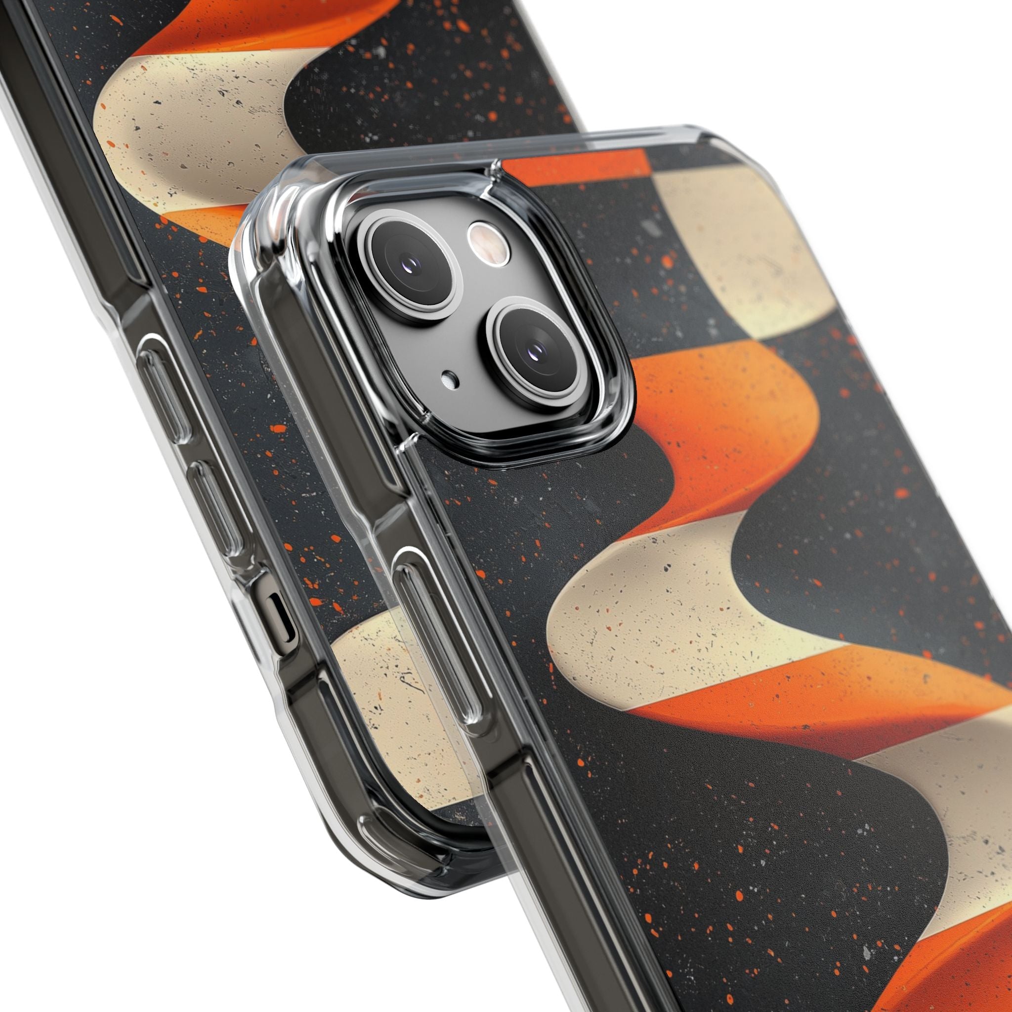 Orange Grit Twist · Impact Handyhülle für iPhone · Magsafe