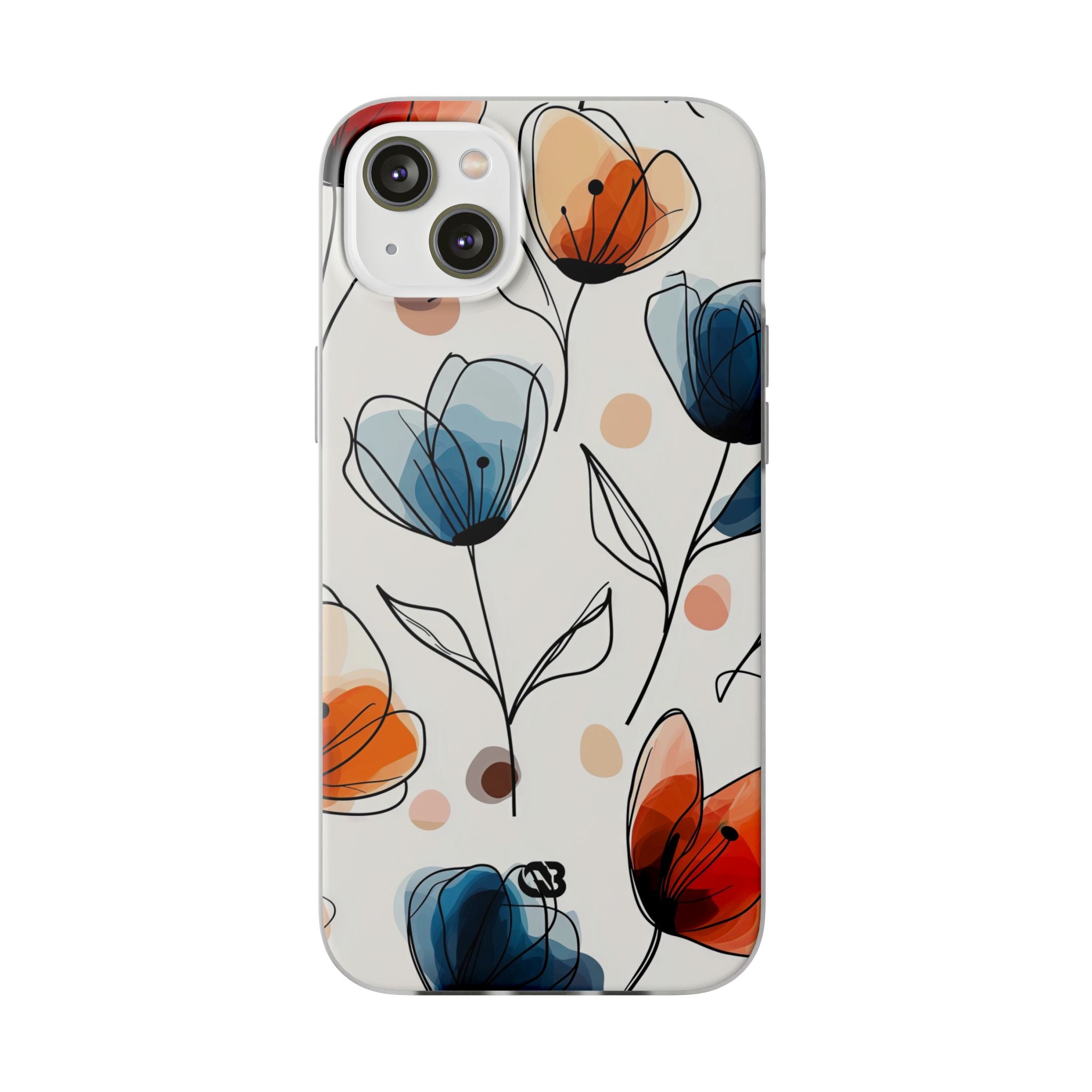 Ink Watercolor Tulips · Soft Handyhülle für iPhone