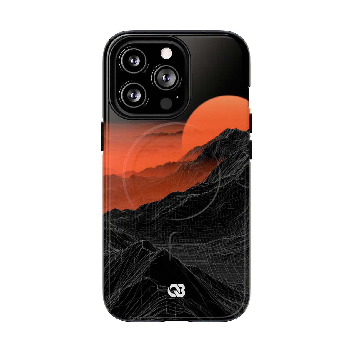 Solar Ridge Mesh · Tough 2.0 Magnetic Phone Case for iPhone · Black