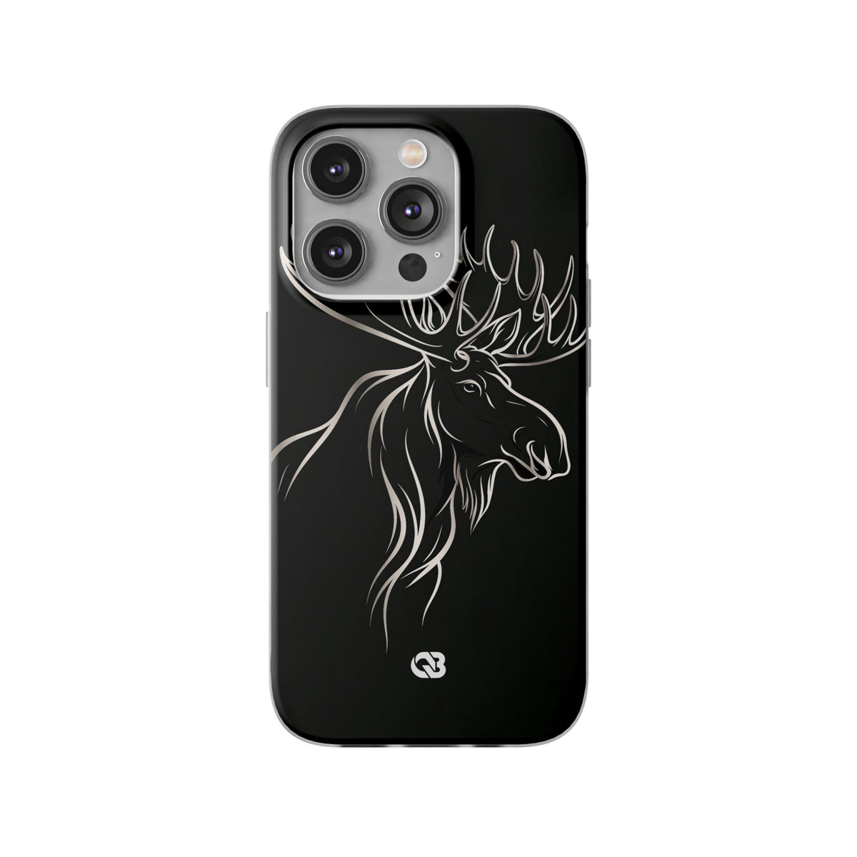 Nordic Moose Contour · Lite Phone Case for iPhone · Black