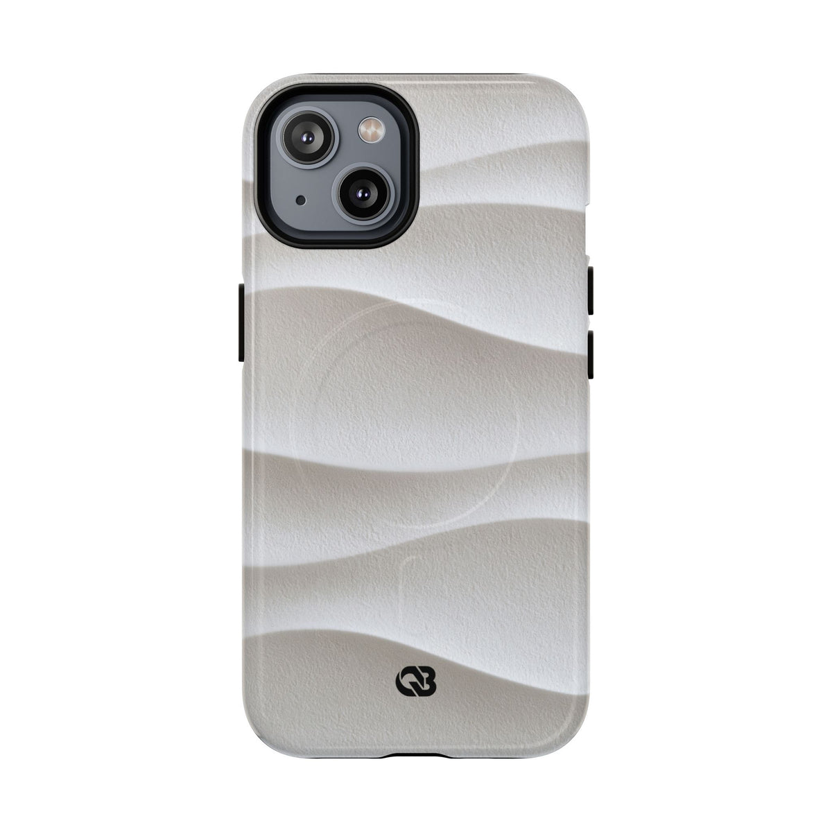 White Tough 2.0 Magsafe Phone Case for iPhone - Arctic Flow Ridges