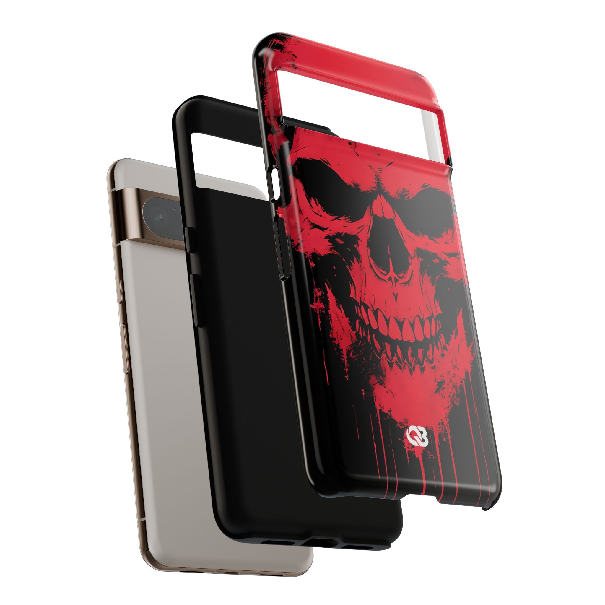 Crimson Street Skull · Tough Phone Case for Google Pixel