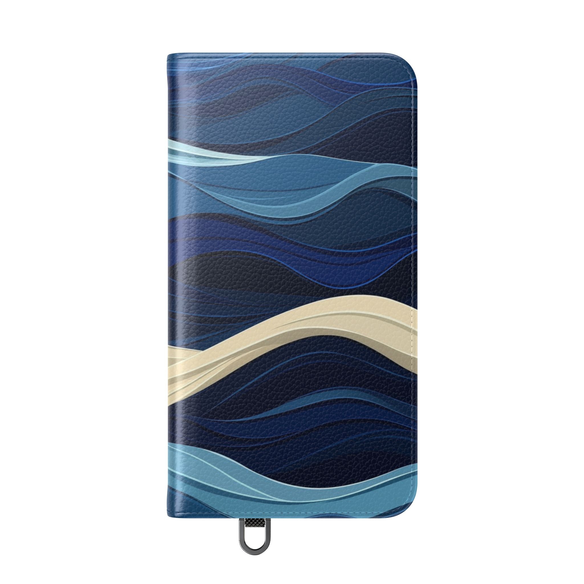 Blue Wave Flow - Samsung S24 Plus Case - Wallet