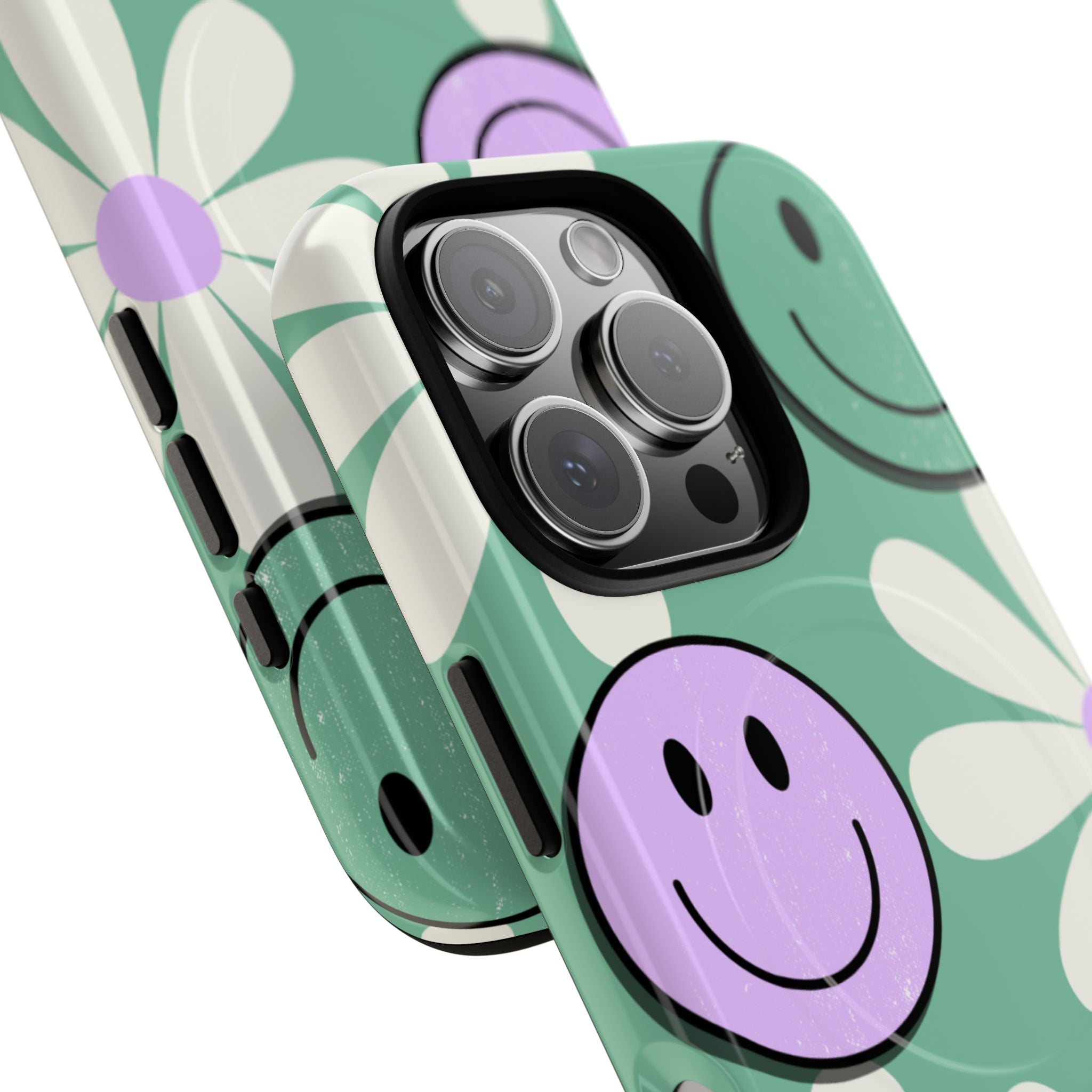 Smiley Daisy Glow iPhone 16 Pro Cover - Tough+