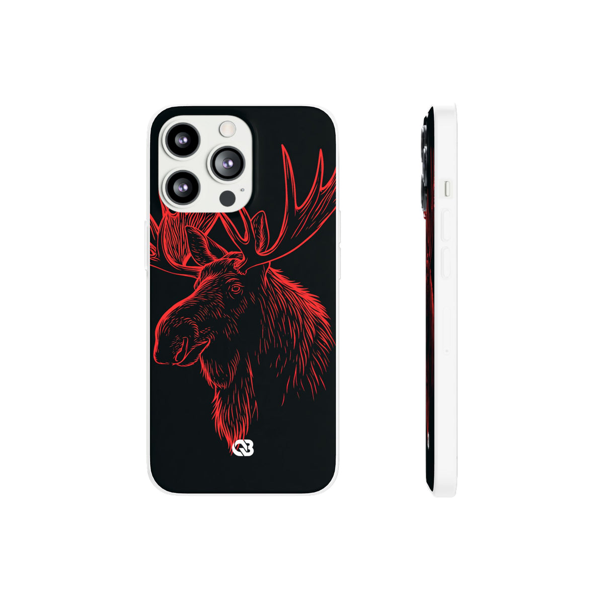 Nordic Elk · Lite Phone Case for iPhone · Black