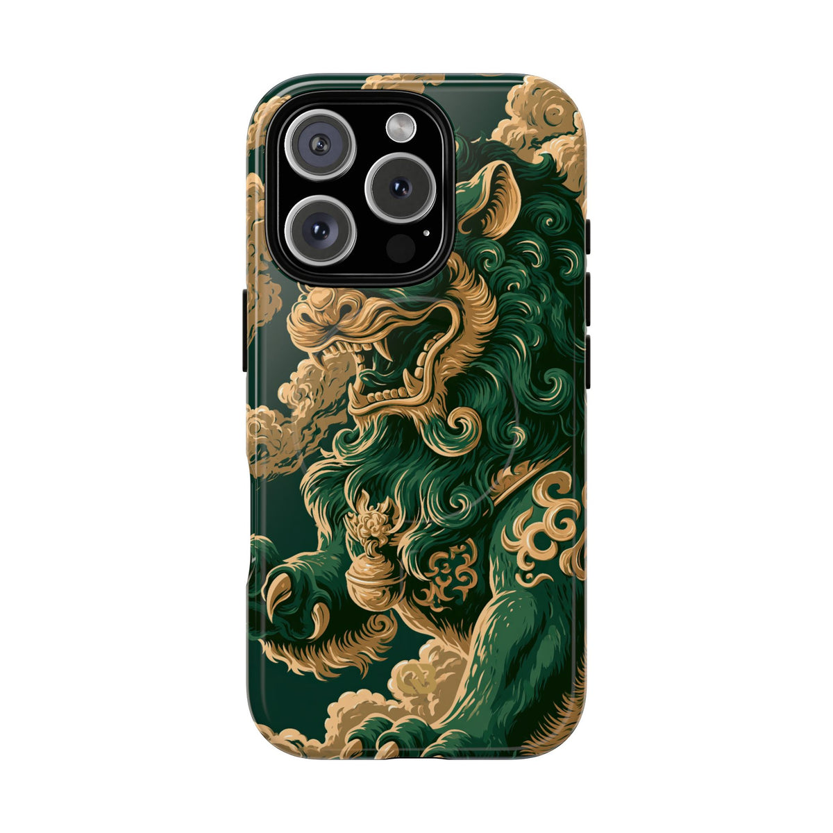 Imperial Guardian Lion · Tough 2.0 Magnetic Phone Case for iPhone · Green