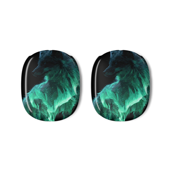 Nordic Aurora Fox · Hard Case for AirPods Max · Teal