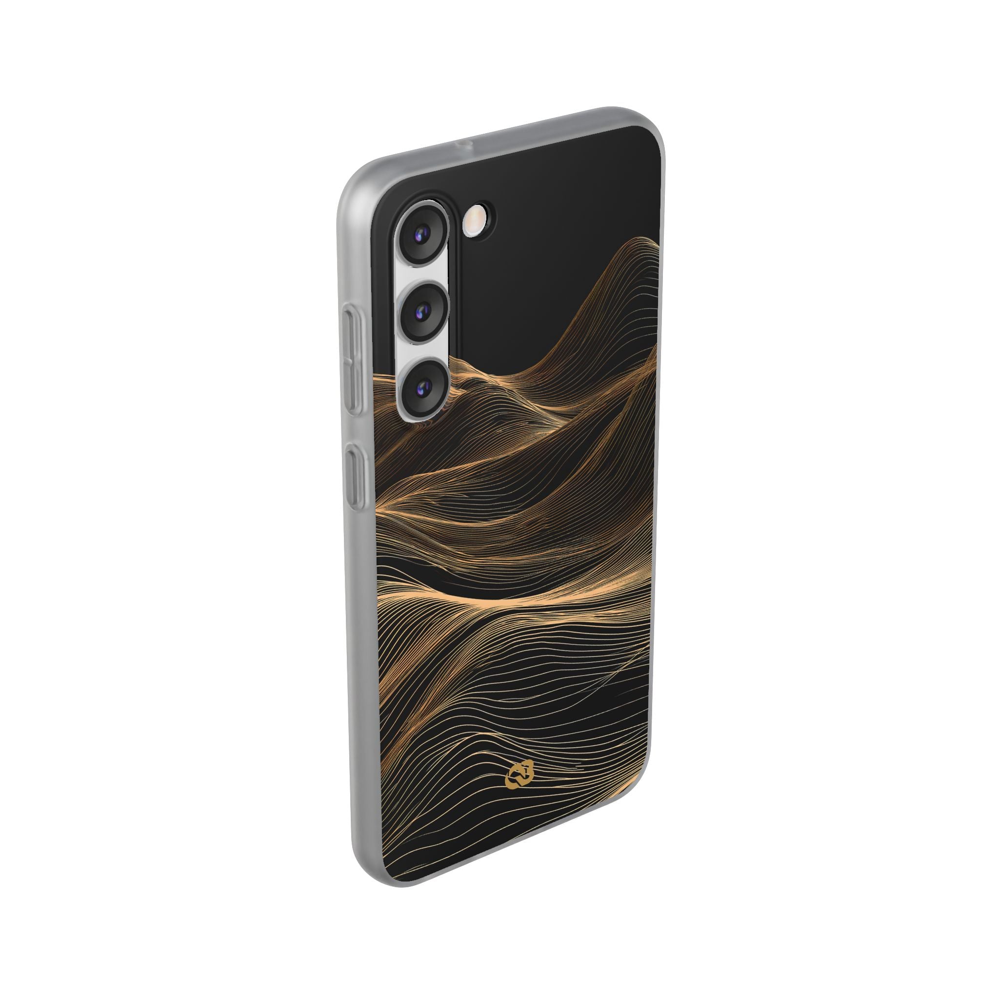 Black Lite Phone Case for Samsung - Copper Topo Ridge