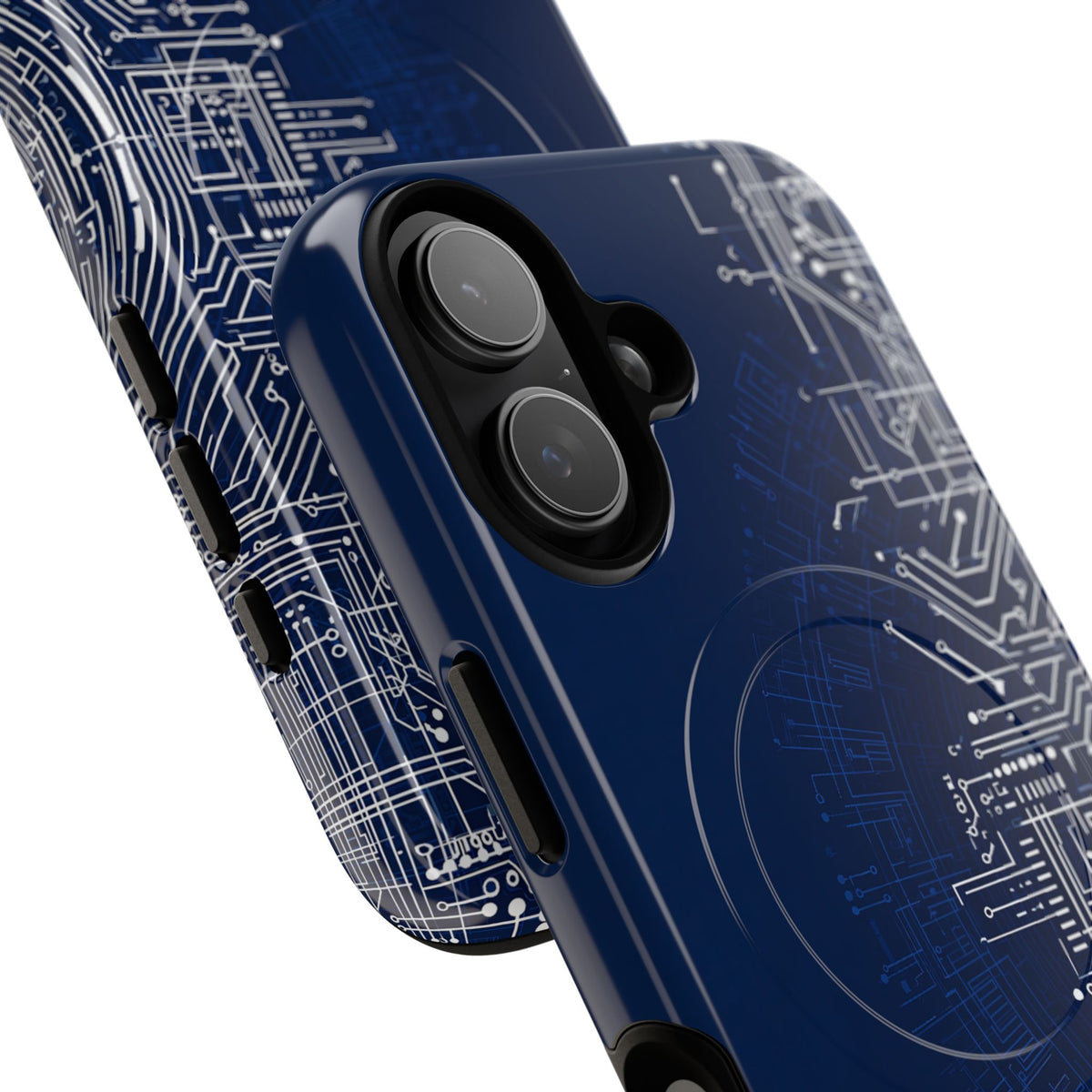 Blue Tough 2.0 Magsafe Phone Case for iPhone - Cobalt Circuit Logic