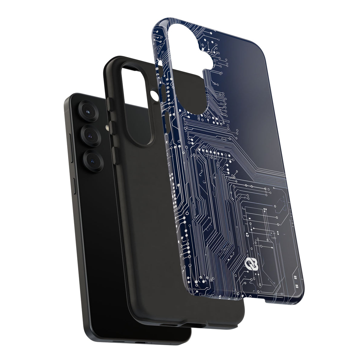 Blue Tough Phone Case for Samsung - Cobalt Data Stream