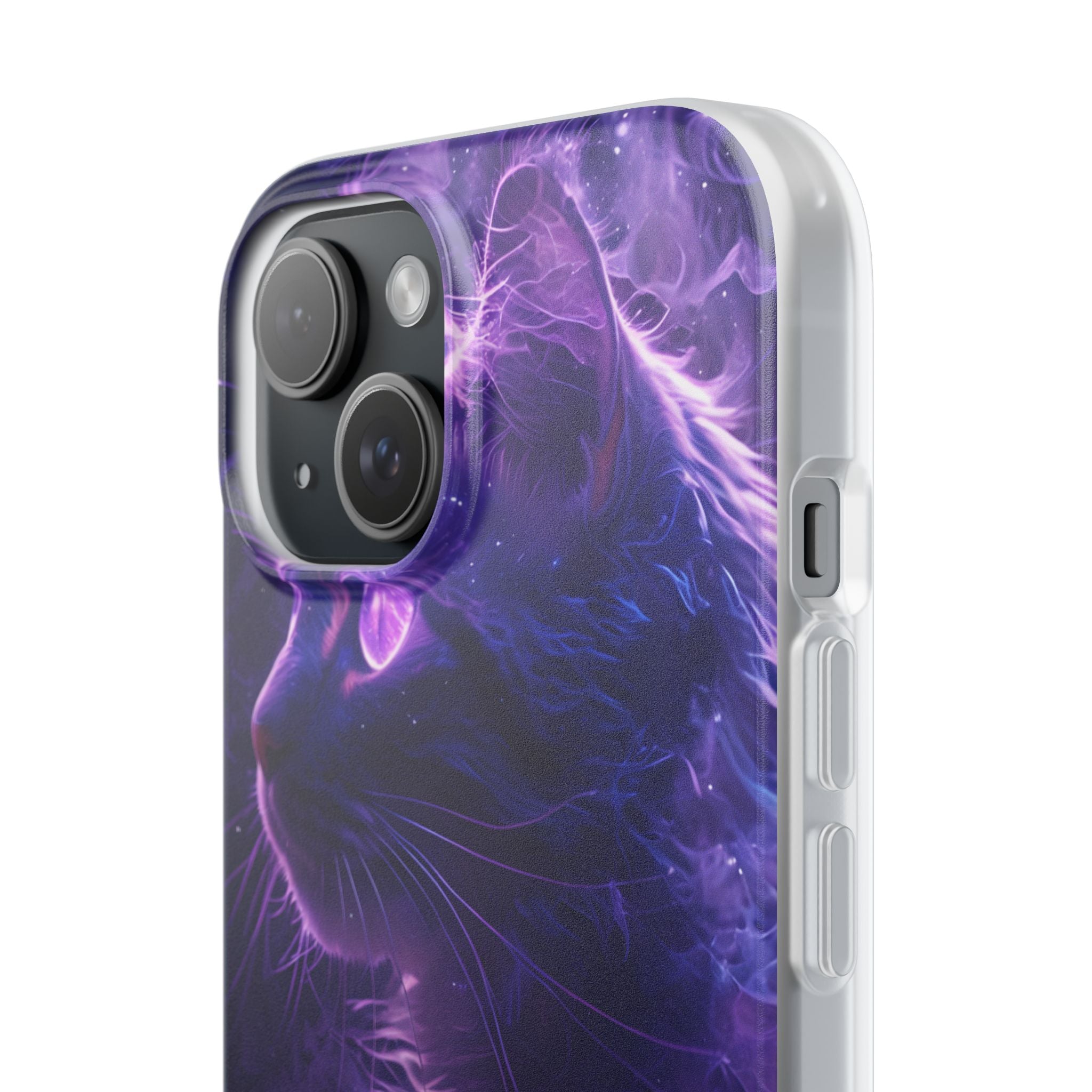 Purple Void Feline · Soft Custodia per iPhone
