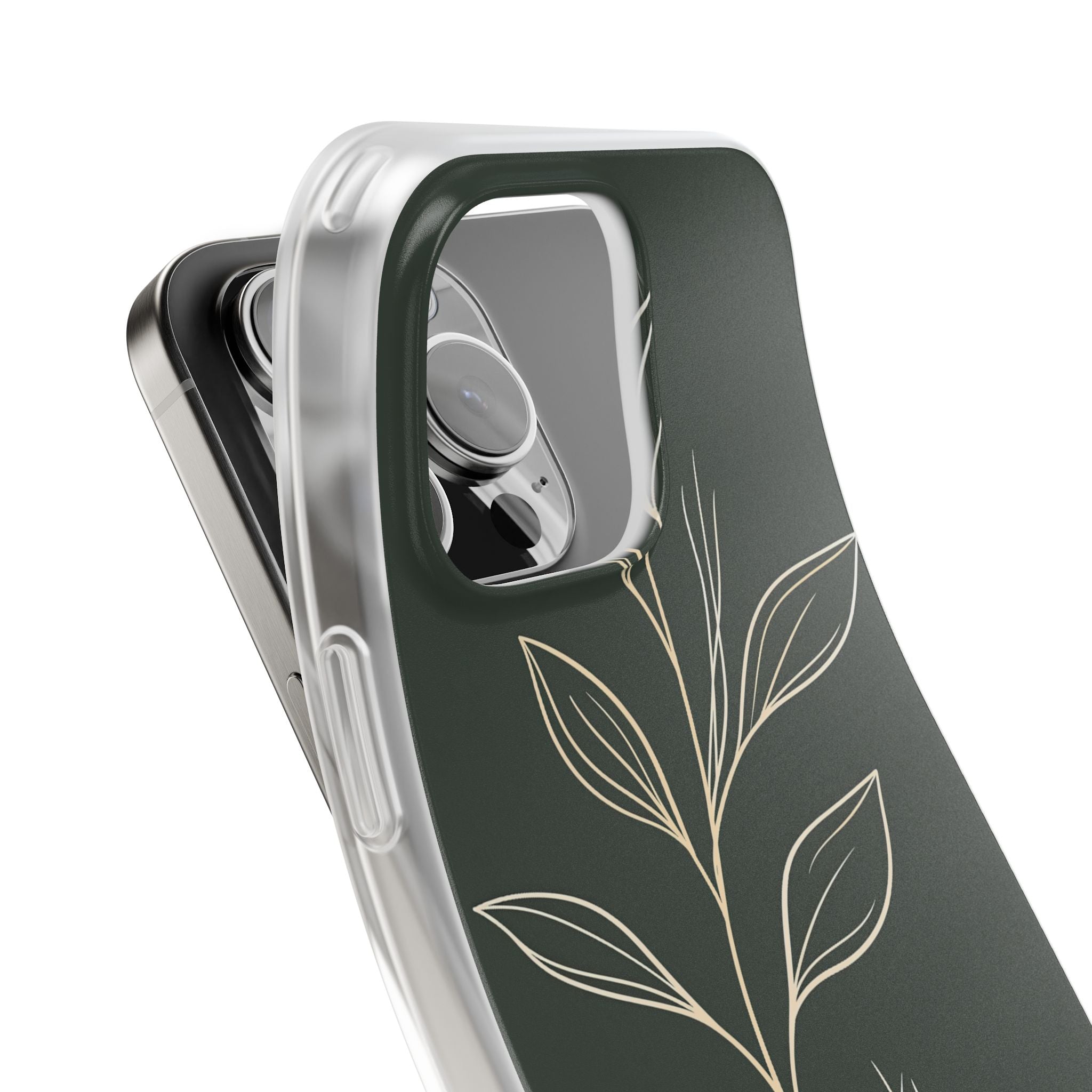Green Lite Phone Case for iPhone - Deep Moss Willow
