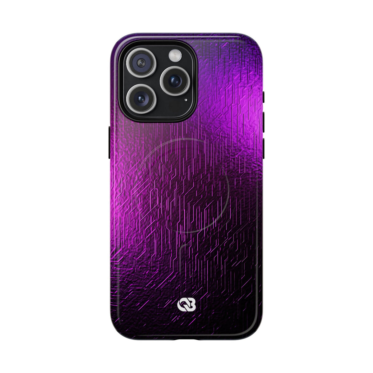 Violet Cyber Circuit · Tough 2.0 Magnetic Phone Case for iPhone · Purple