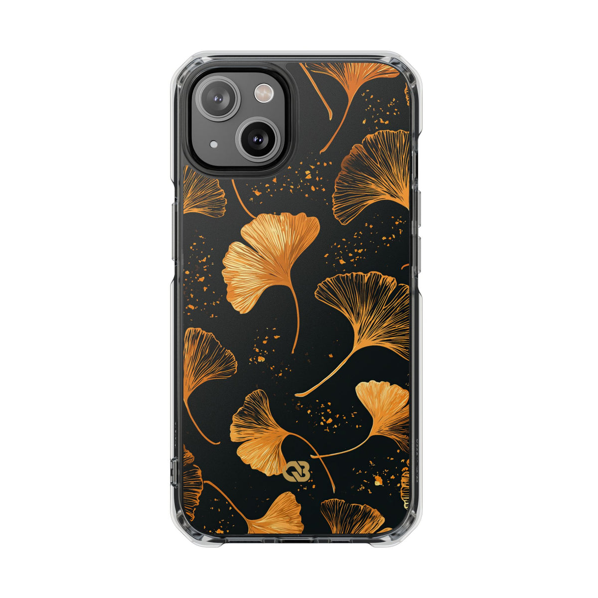 Gilded Ginkgo · Clear Impact Magnetic Phone Case for iPhone · Gold