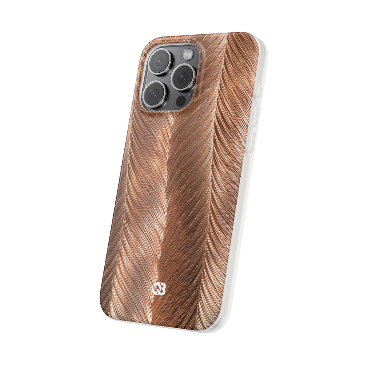 Rose Gold Weave · Lite Phone Case for iPhone · Brown