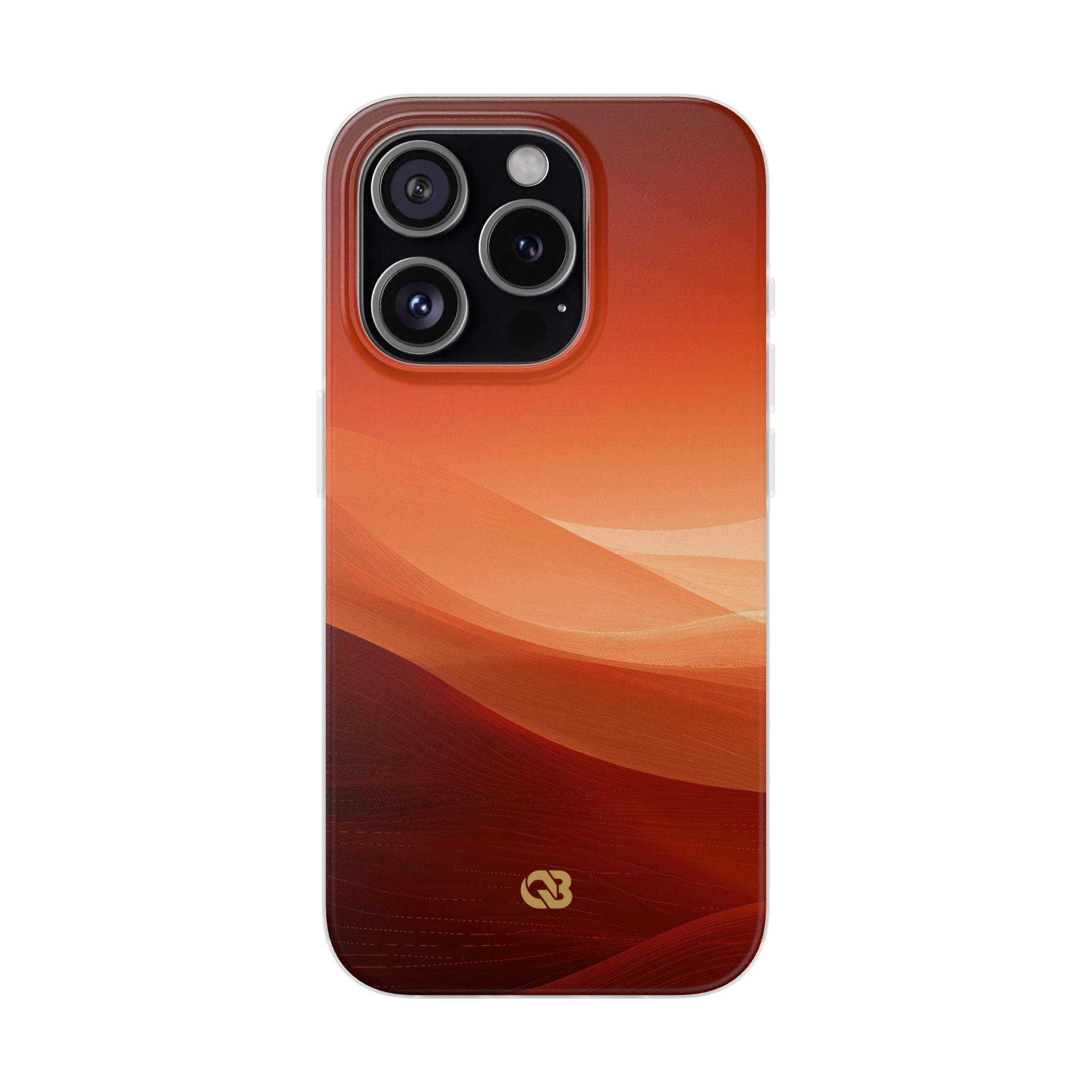 Orange Lite Phone Case for iPhone - Crimson Dune Gradient