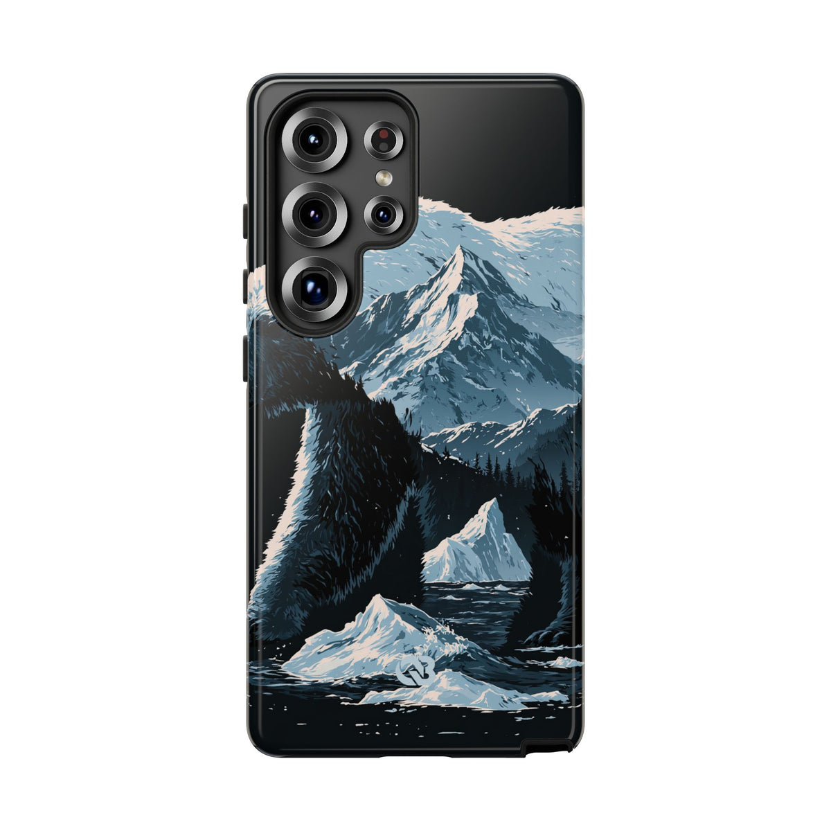 Nordic Arctic Bear · Tough Phone Case for Samsung · Black