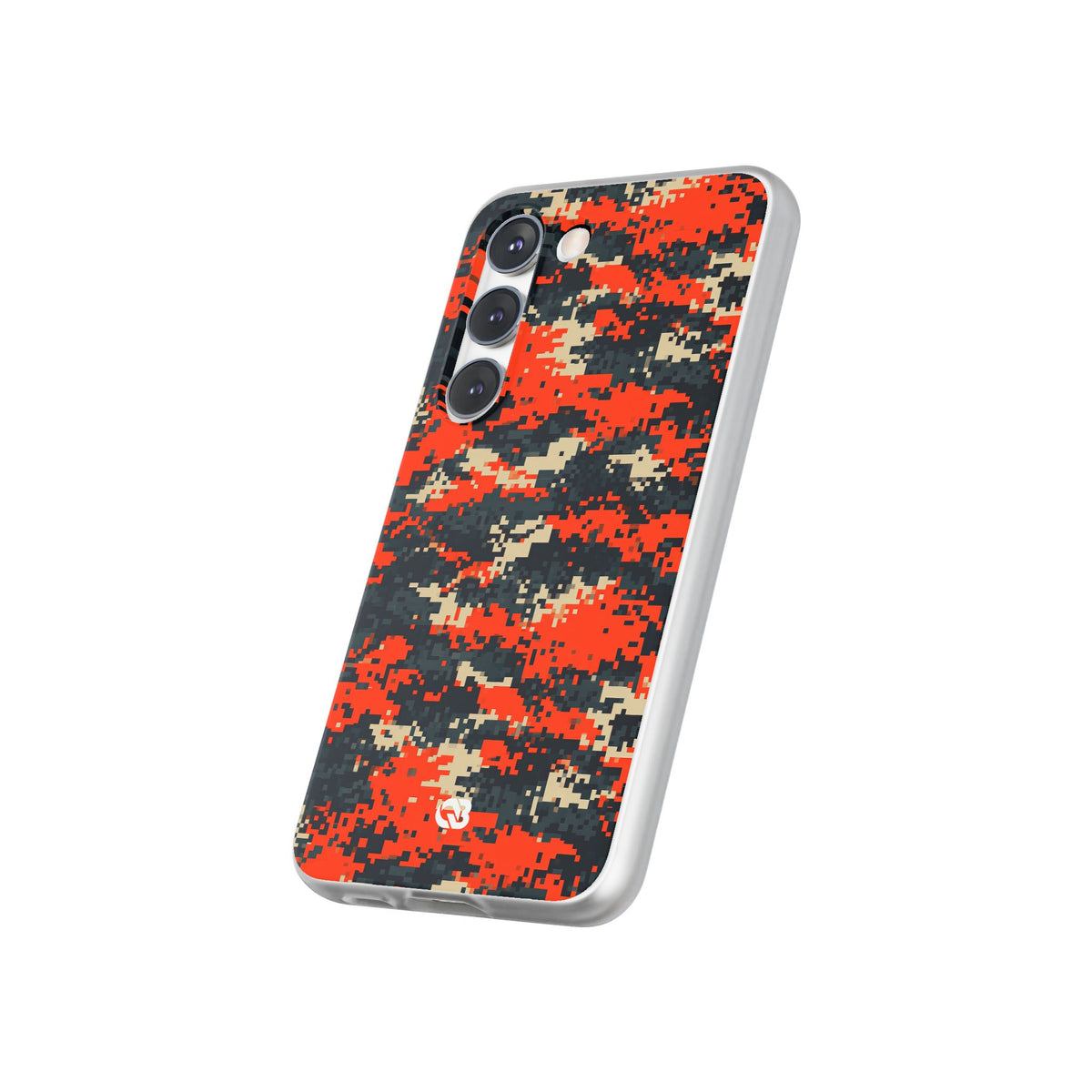 Signal Pixel Camo · Lite Phone Case for Samsung · Orange