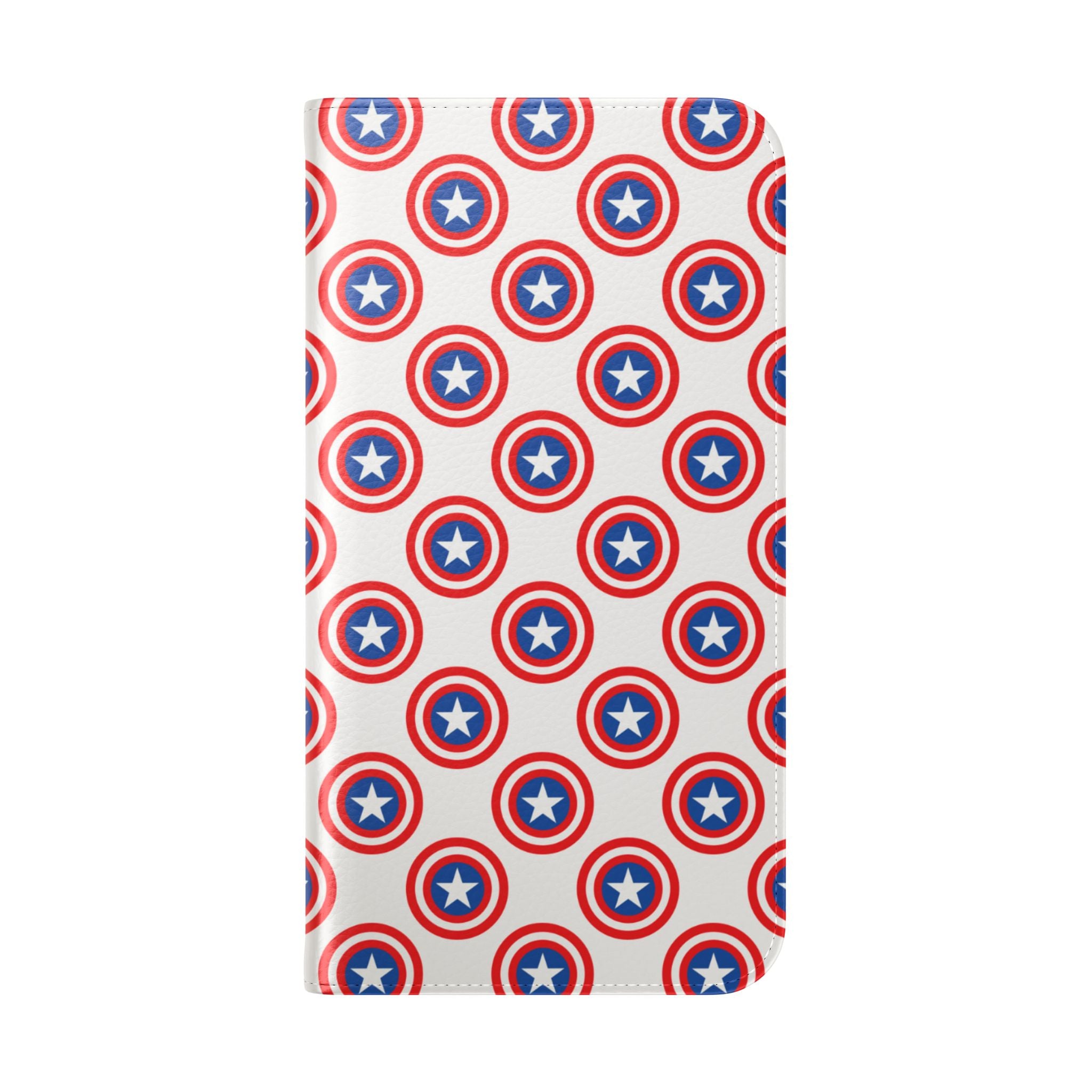 Star Shield Pattern - iPhone 15 Plus Case - Wallet