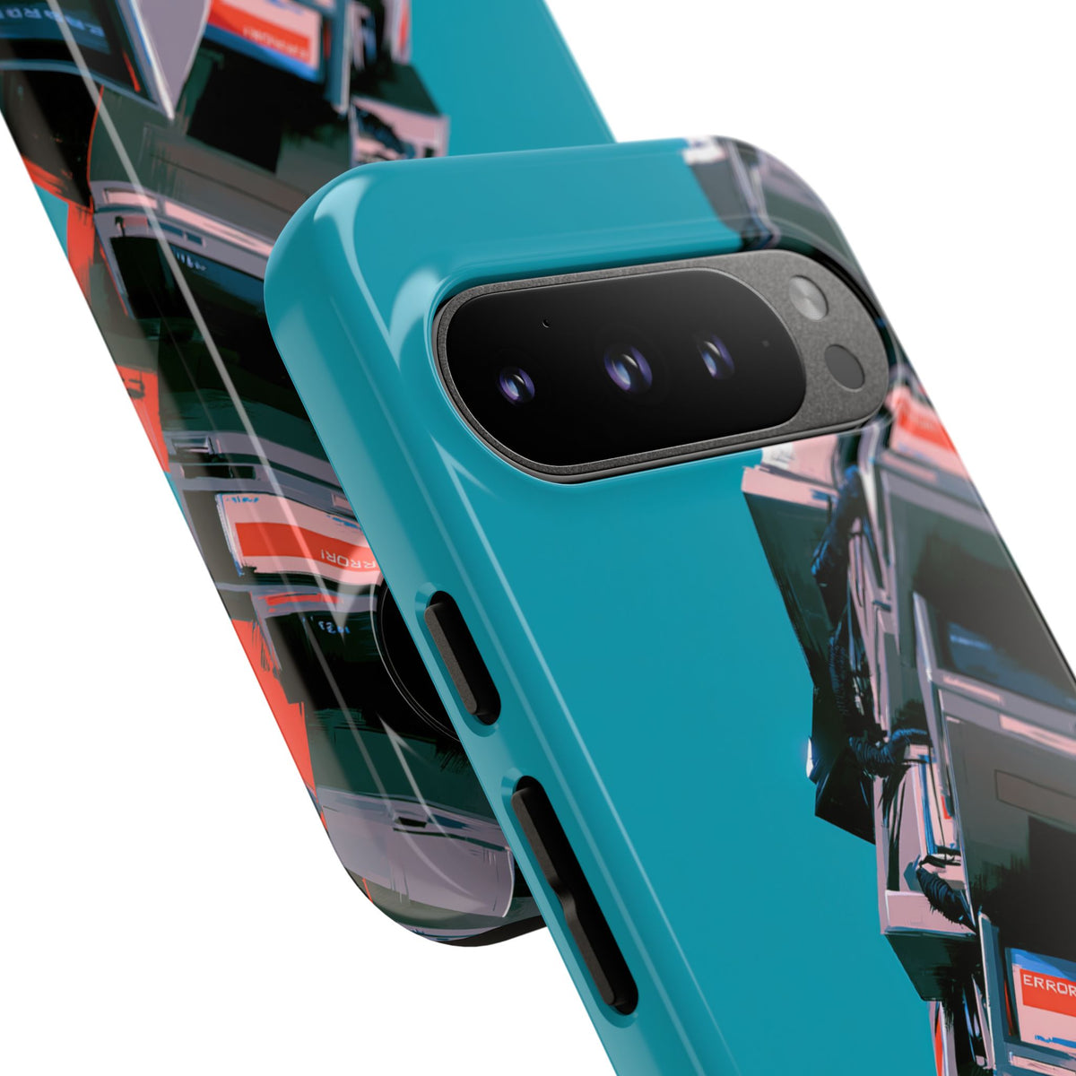 System Error Spire · Tough Phone Case for Pixel · Teal