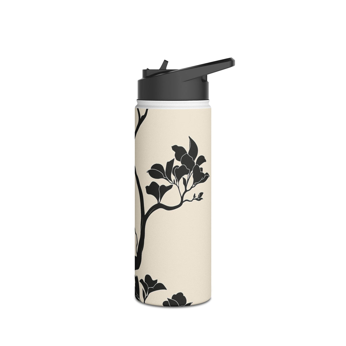 Ebony Magnolia · Insulated Water Bottle · Beige