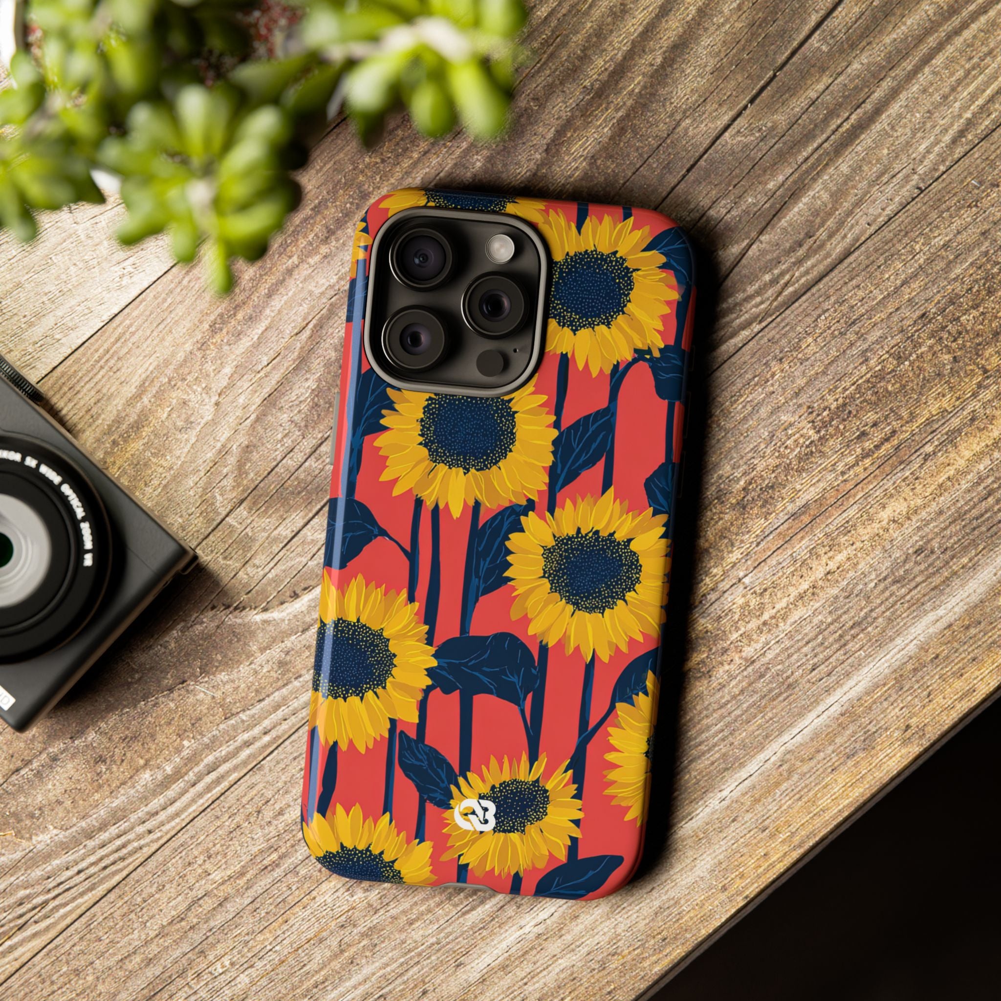 Solar Navy Bloom · Tough Phone Case for iPhone