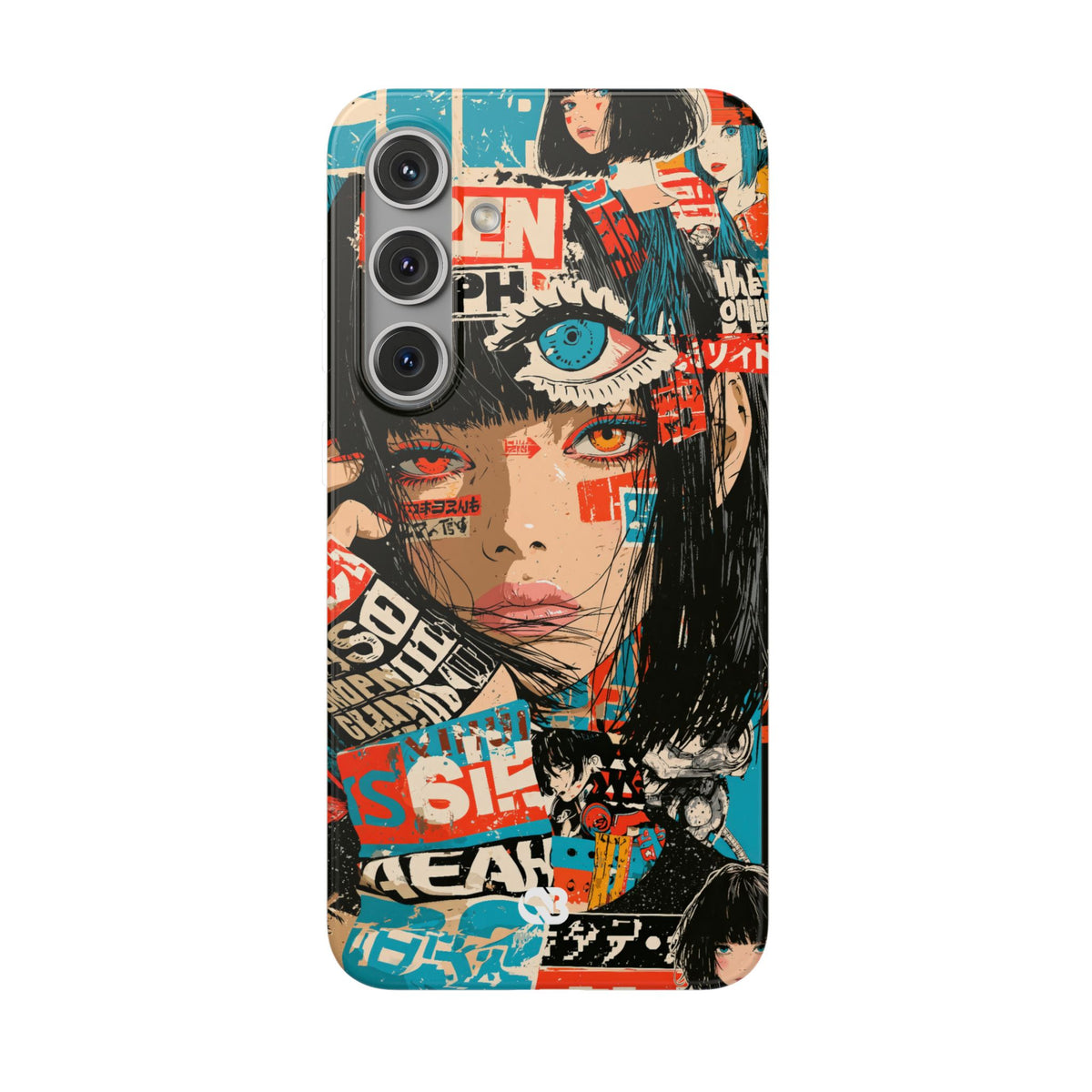 Shibuya Street Collage · Lite Phone Case for Samsung · Red