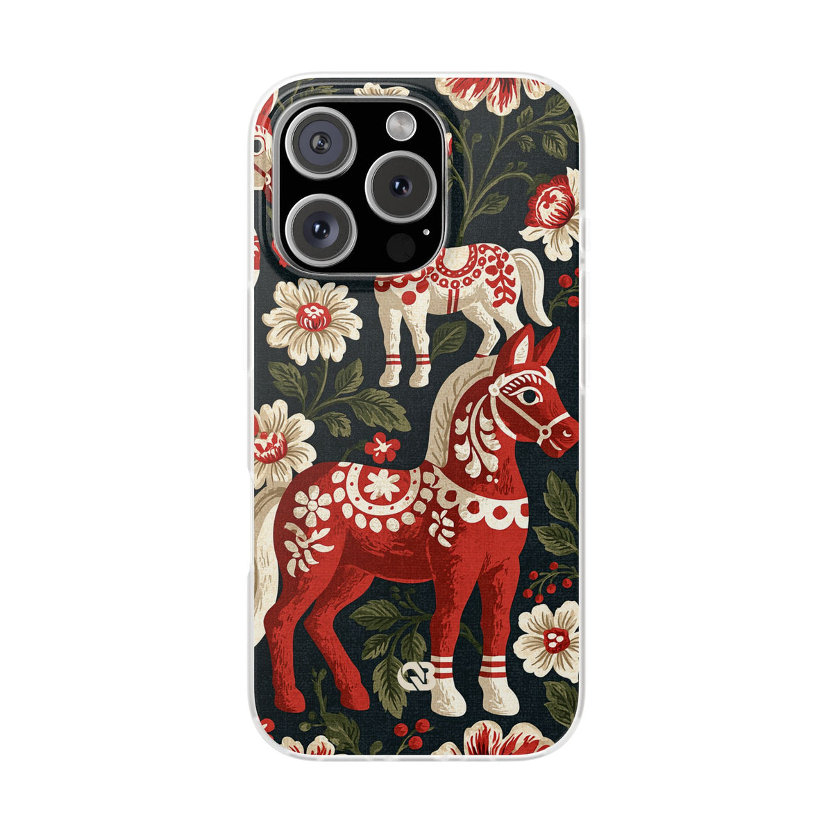 Nordic Dala Meadow · Lite Phone Case for iPhone · Red