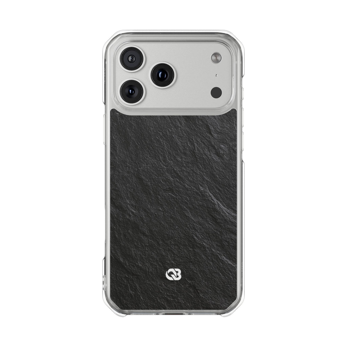 Black Impact MagSafe Phone Case for iPhone - Raw Obsidian Slate