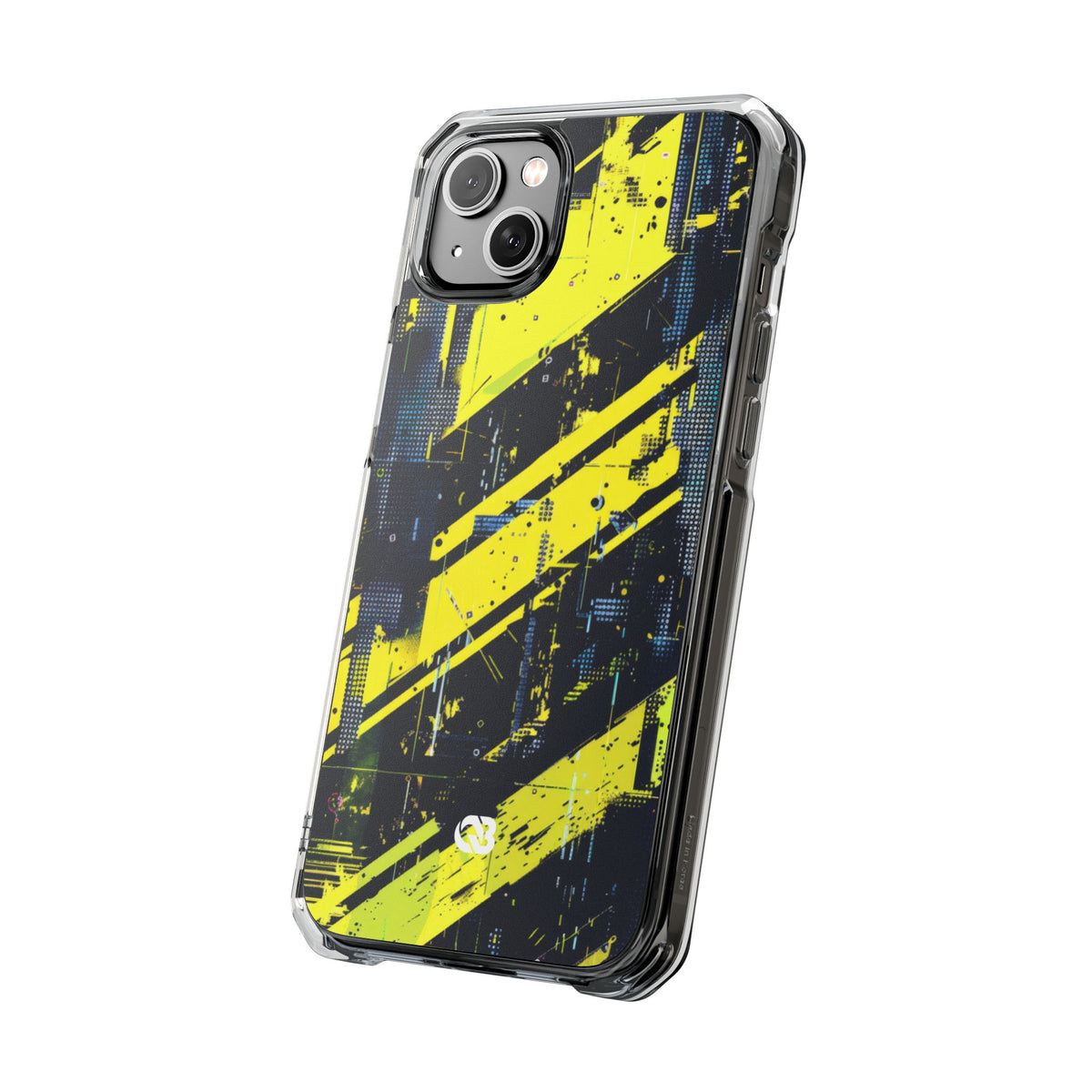 Acid Hazard · Clear Impact Magnetic Phone Case for iPhone · Yellow